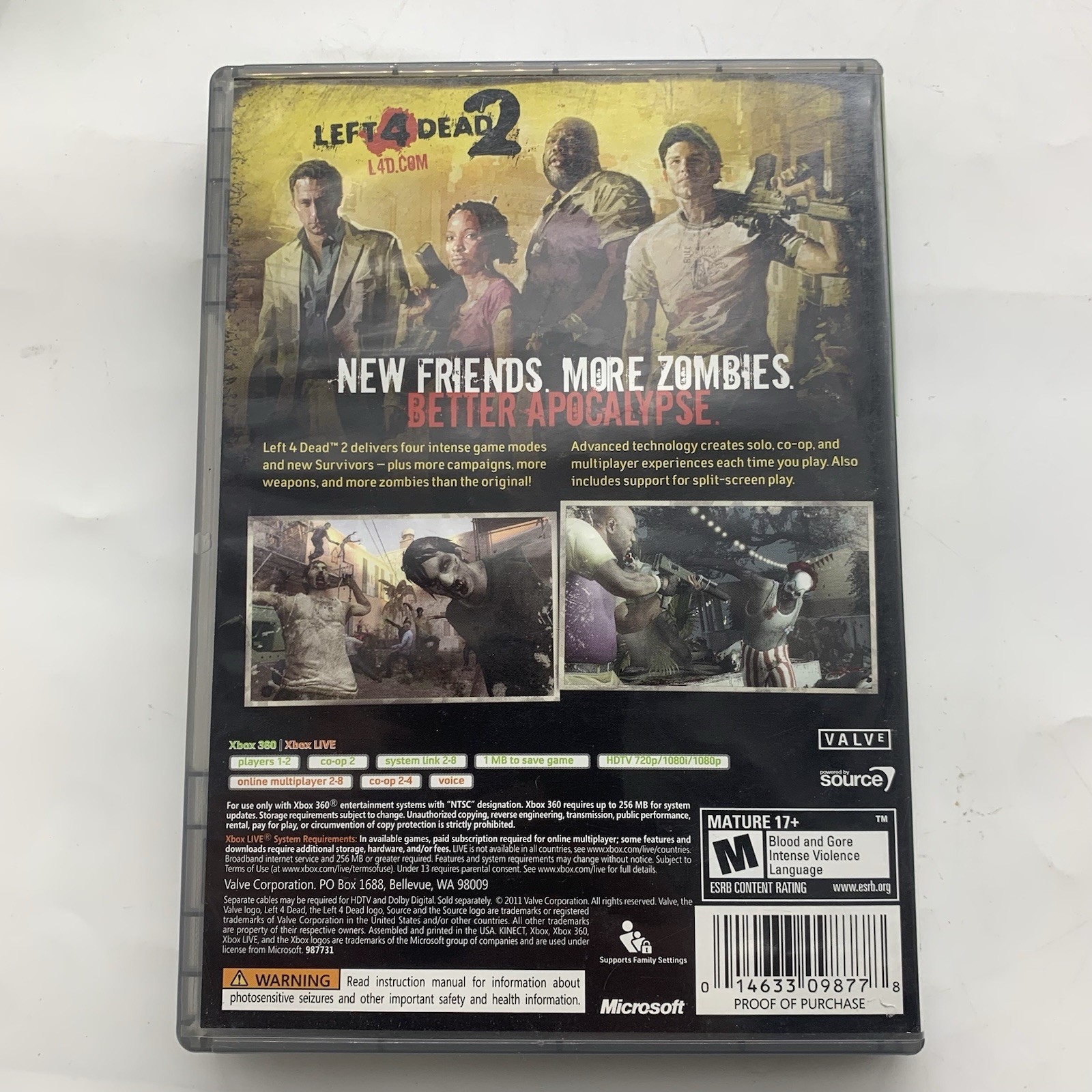 Left 4 Dead 2 – Xbox 360, 2009 | CIB | TESTED | Resurfaced | PLATINUM HITS