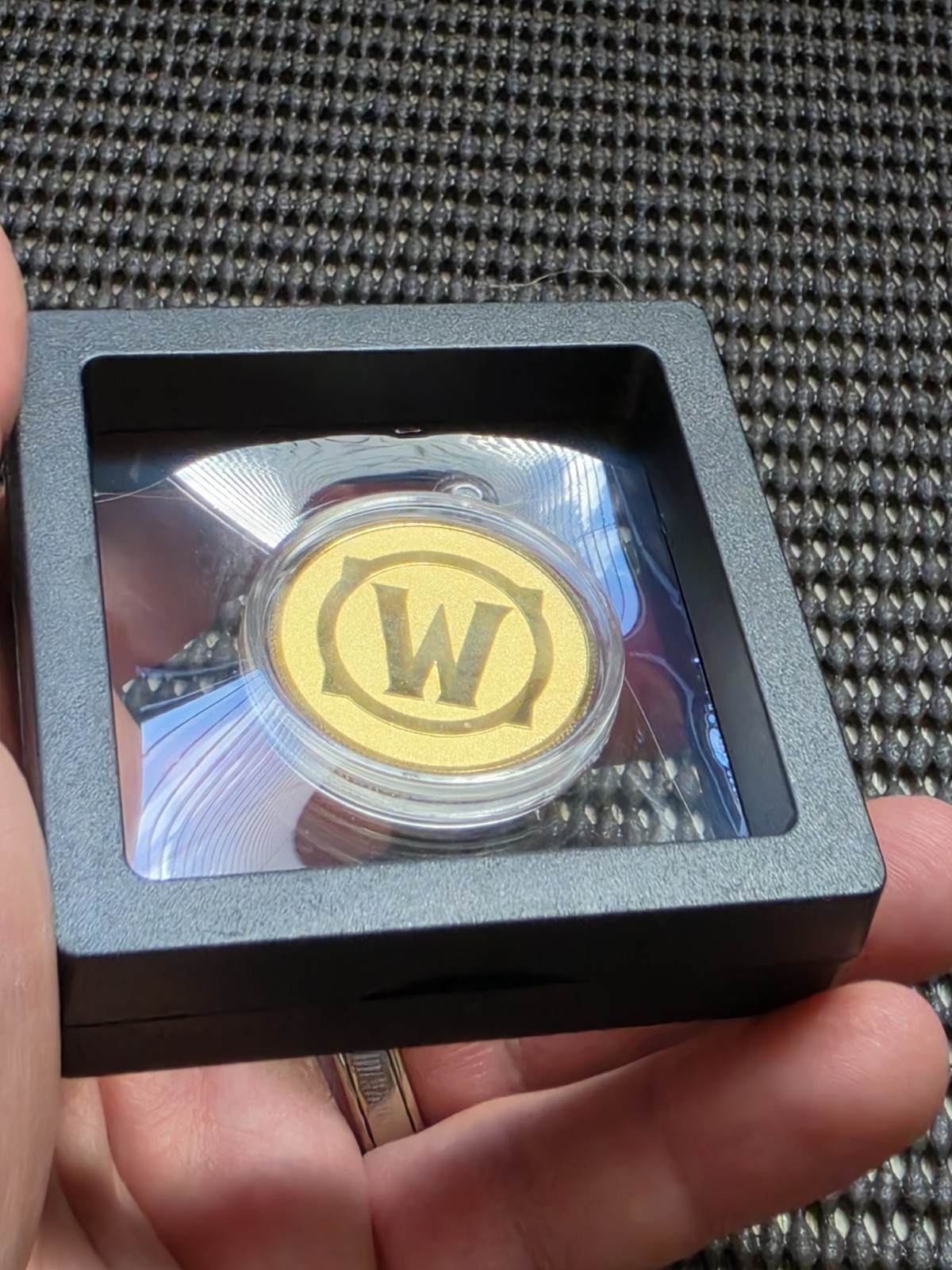 Blizzard Gear Store China World Of Warcraft Alliance 24K GP Plated Coin + COA