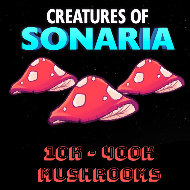 [🟢 ONLINE] Creatures of Sonaria COS 10000 – 400000 Mushrooms 10K -400K Shrooms