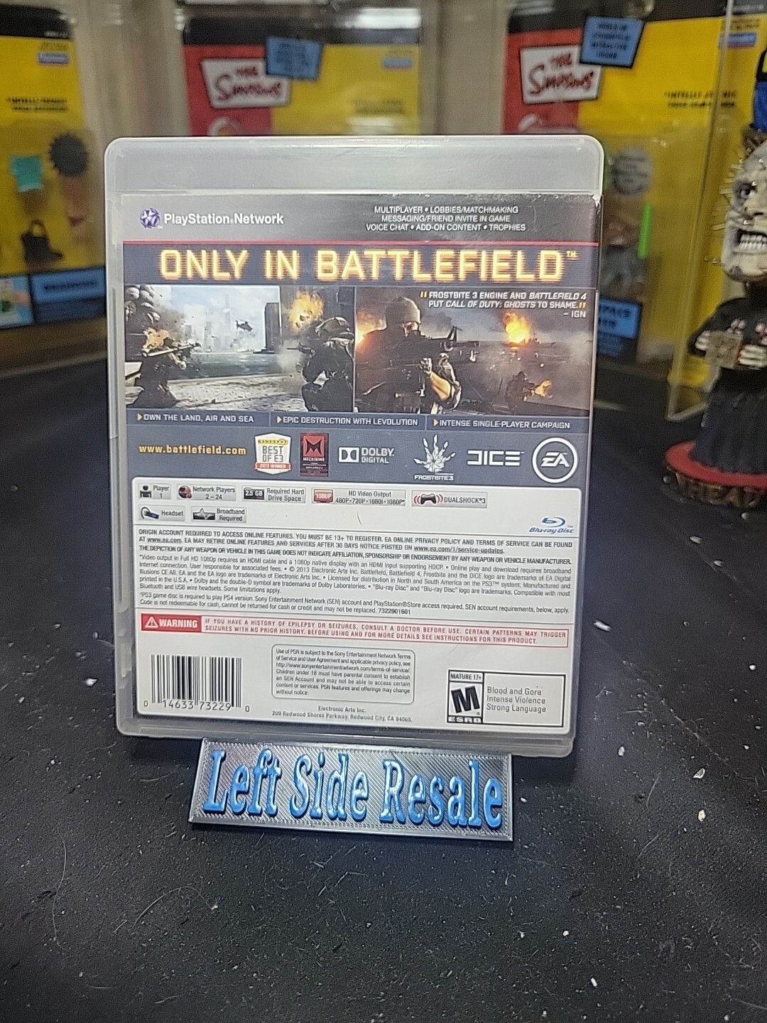 Battlefield 4 (Sony PlayStation 3, 2013) NO MANUAL