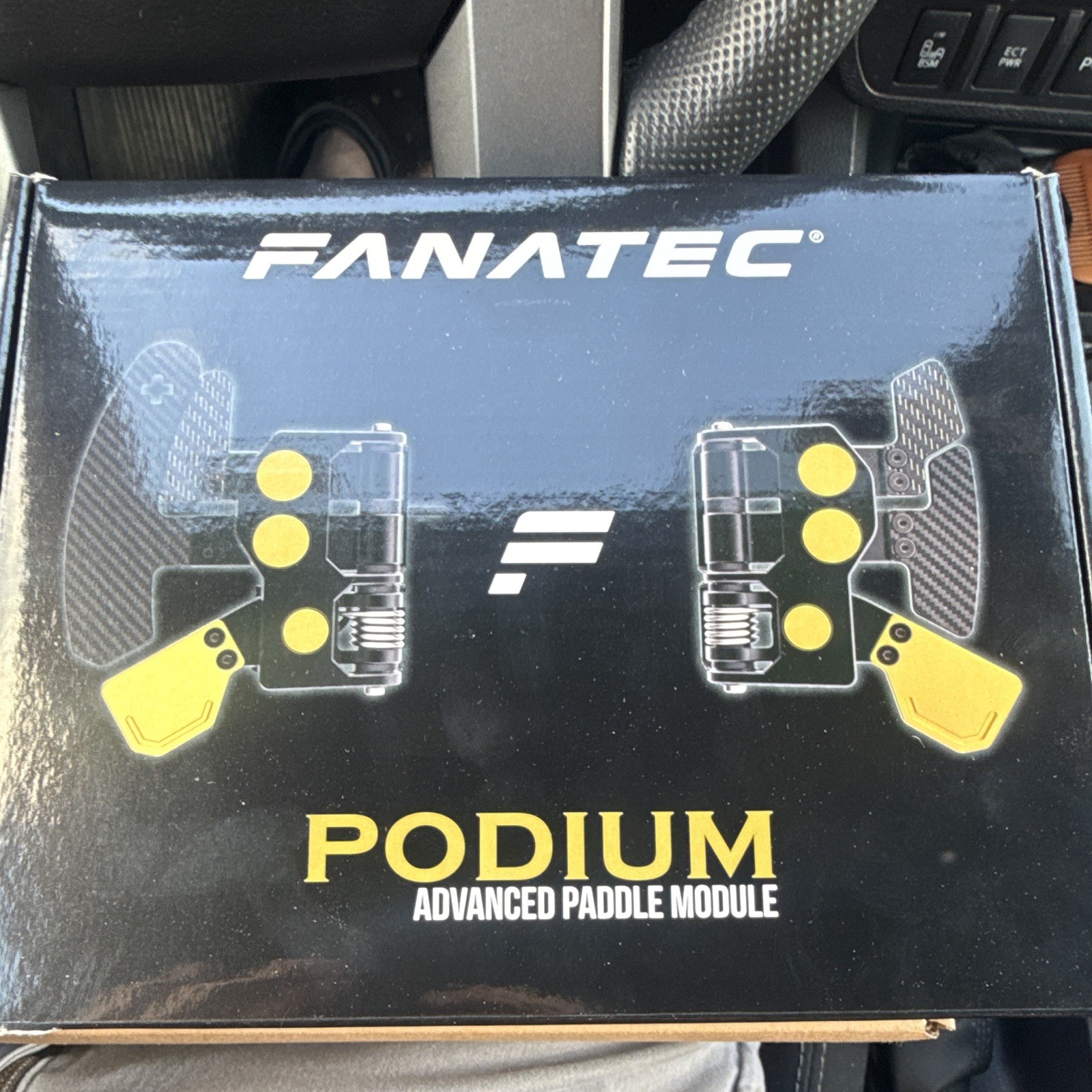 Fanatec Podium Advanced Paddle Module P APM Multi-Platform Black/Yellow