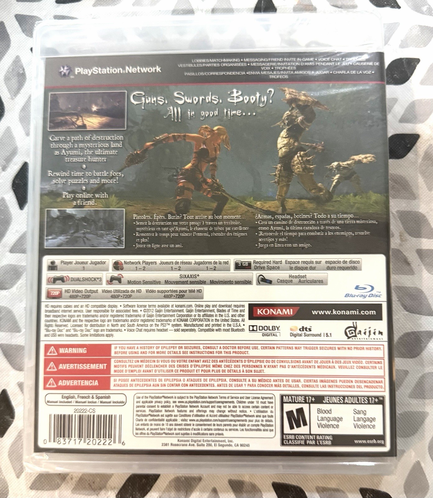 RARE Blades of Time (Sony PlayStation 3, 2012) PS3 Brand NEW