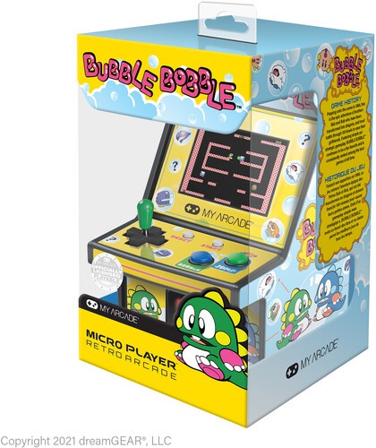 My Arcade DGUNL-3241 Bubble Bobble Micro Player Retro Arcade Machine – 6.75 IN [