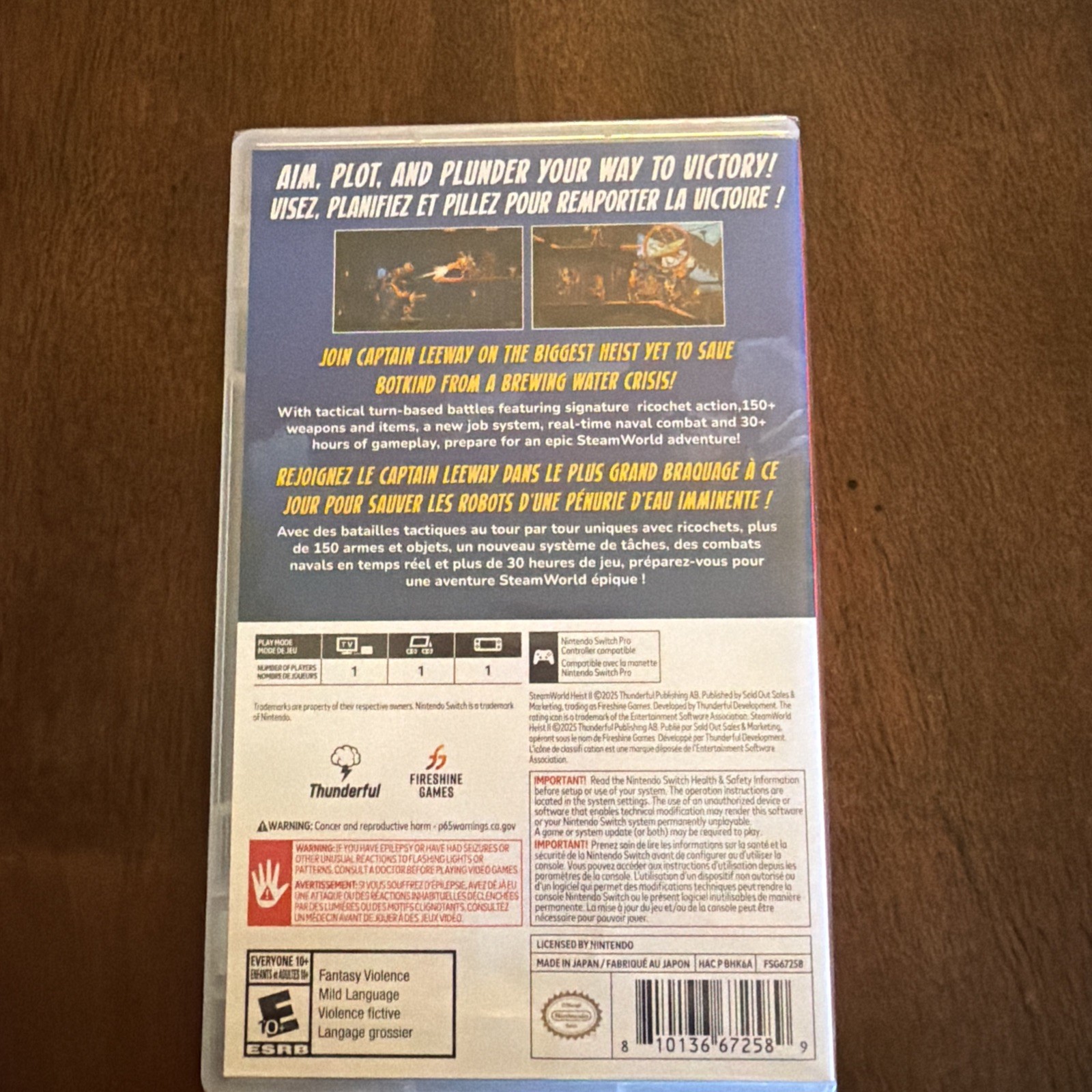 SteamWorld Heist II (Nintendo Switch) Brand New FACTORY SEALED