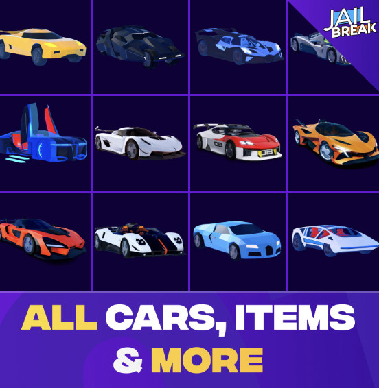 ALL JAILBREAK ITEMS | ROBLOX| Clean Cars | Cheap & Fast Delivery