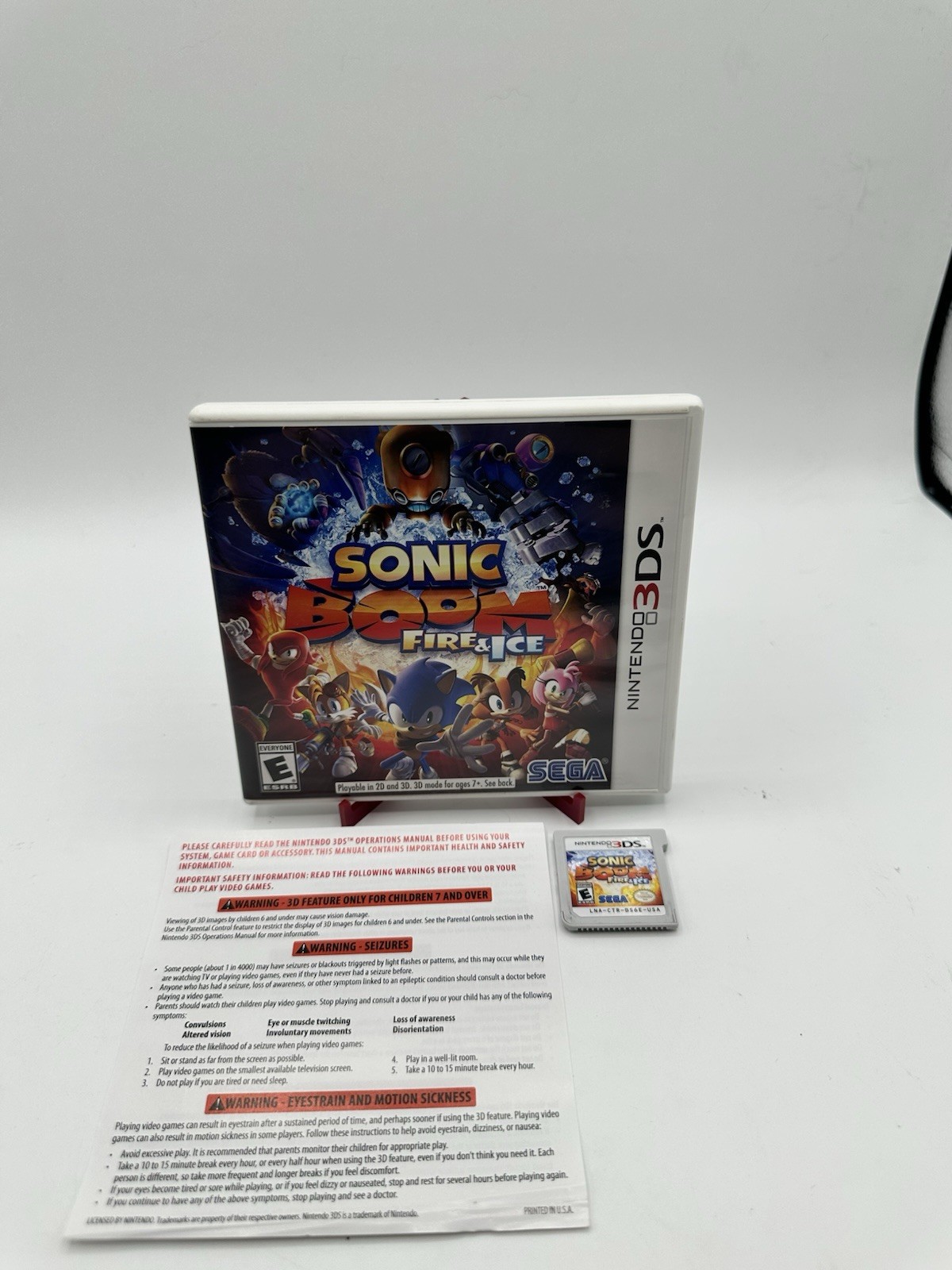 Sonic Boom: Fire & Ice – Nintendo 3DS Missing Manual