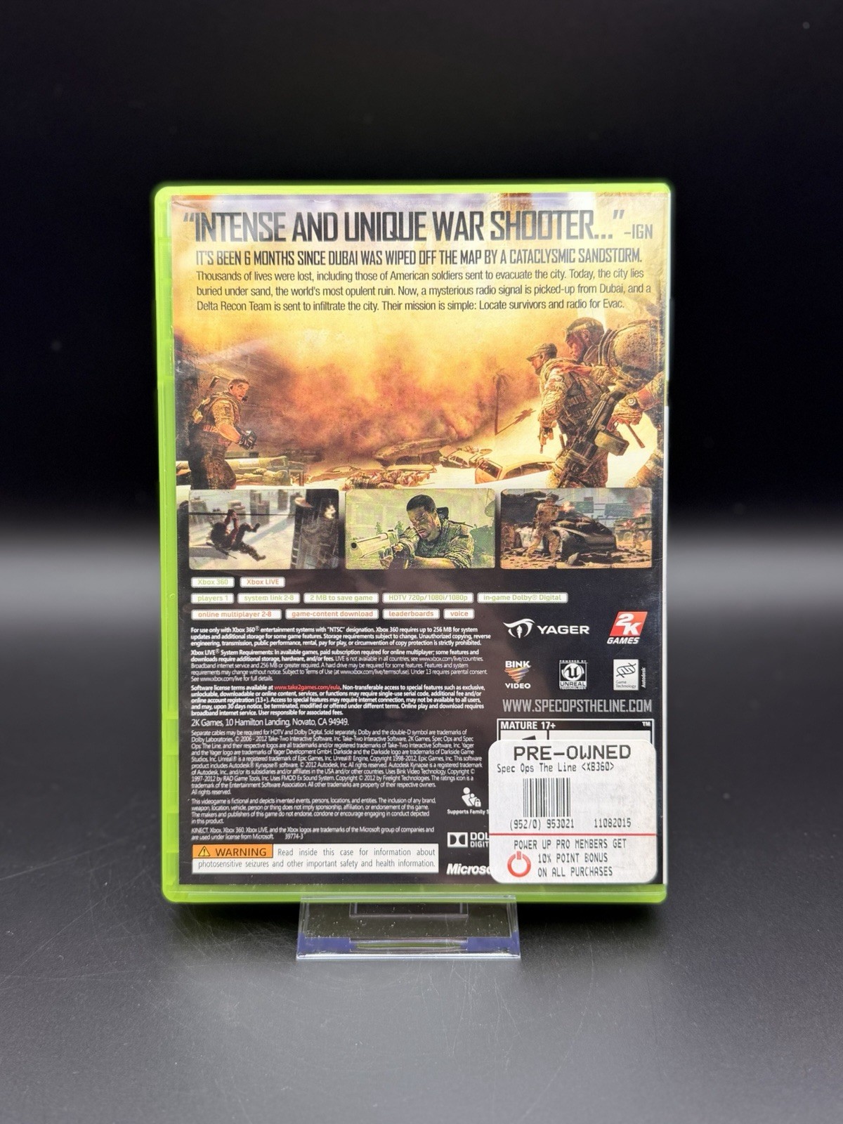 Spec Ops: The Line — Premium Edition (Microsoft Xbox 360, 2012)- Tested CIB