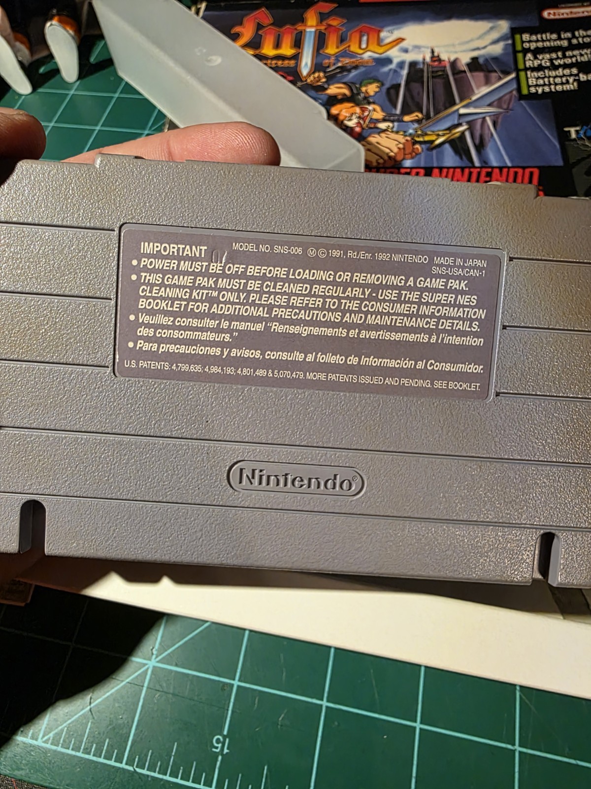 Lufia & the Fortress of Doom Nintendo SNES Boxed WORKS SEE PICS!!! No Man Or Map