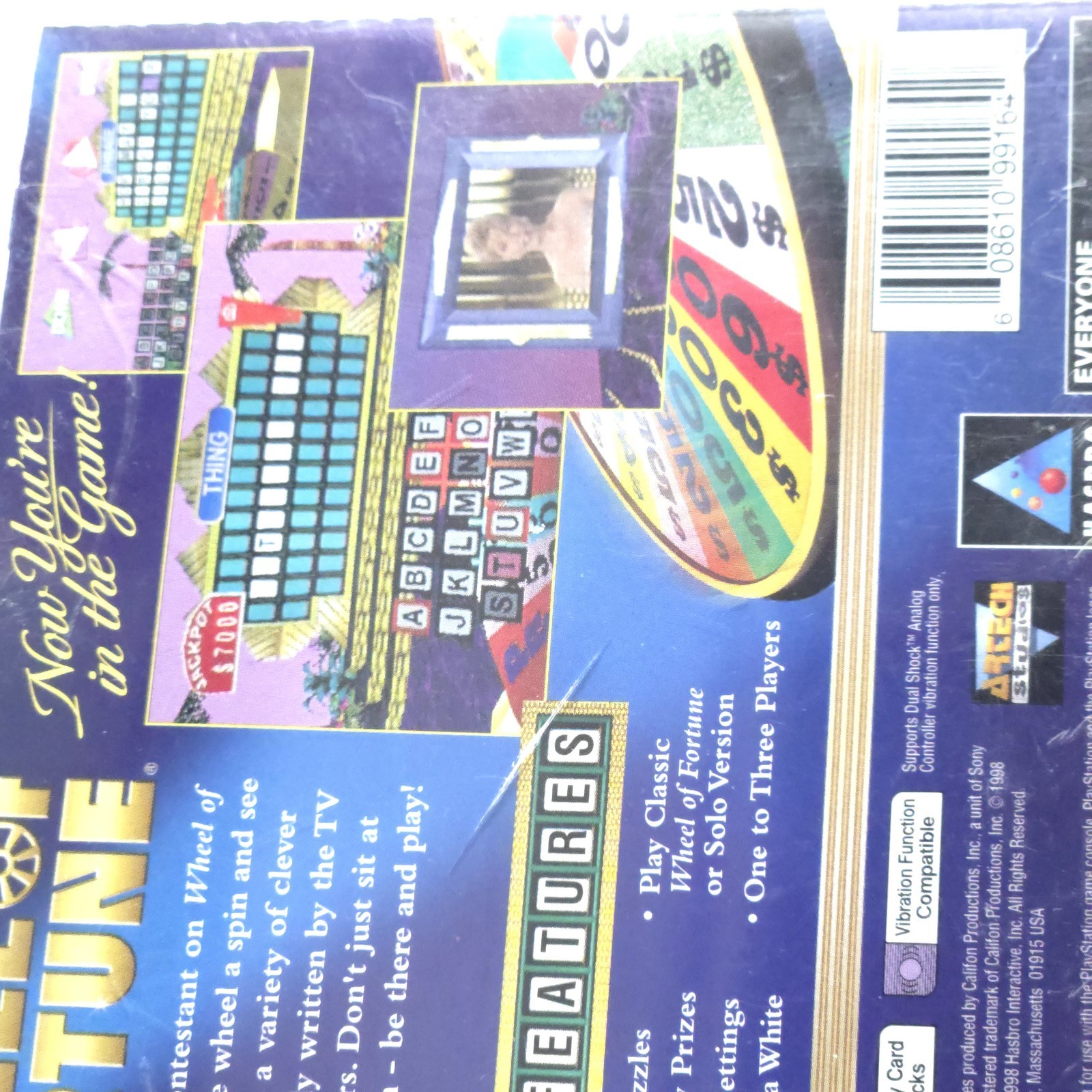 Wheel of Fortune PS1 CIB W/ Manual – PlayStation