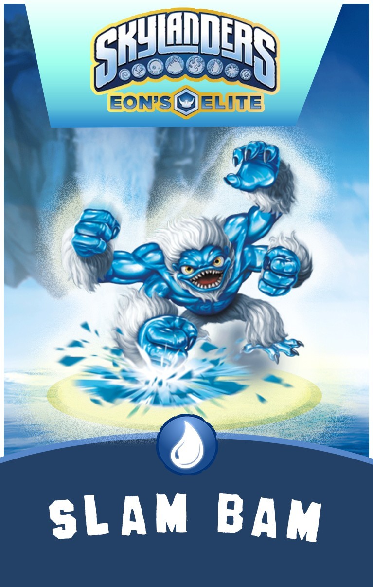 Skylanders Eon’s Elite Slam Bam NFC Card FREE SHIPPING