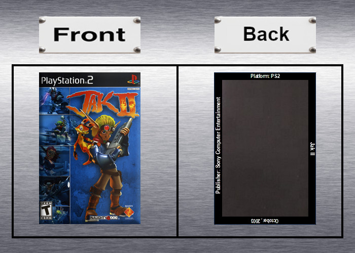 Jak Trilogy Video Game Box Art *PS2* High Quality Magnet / Set