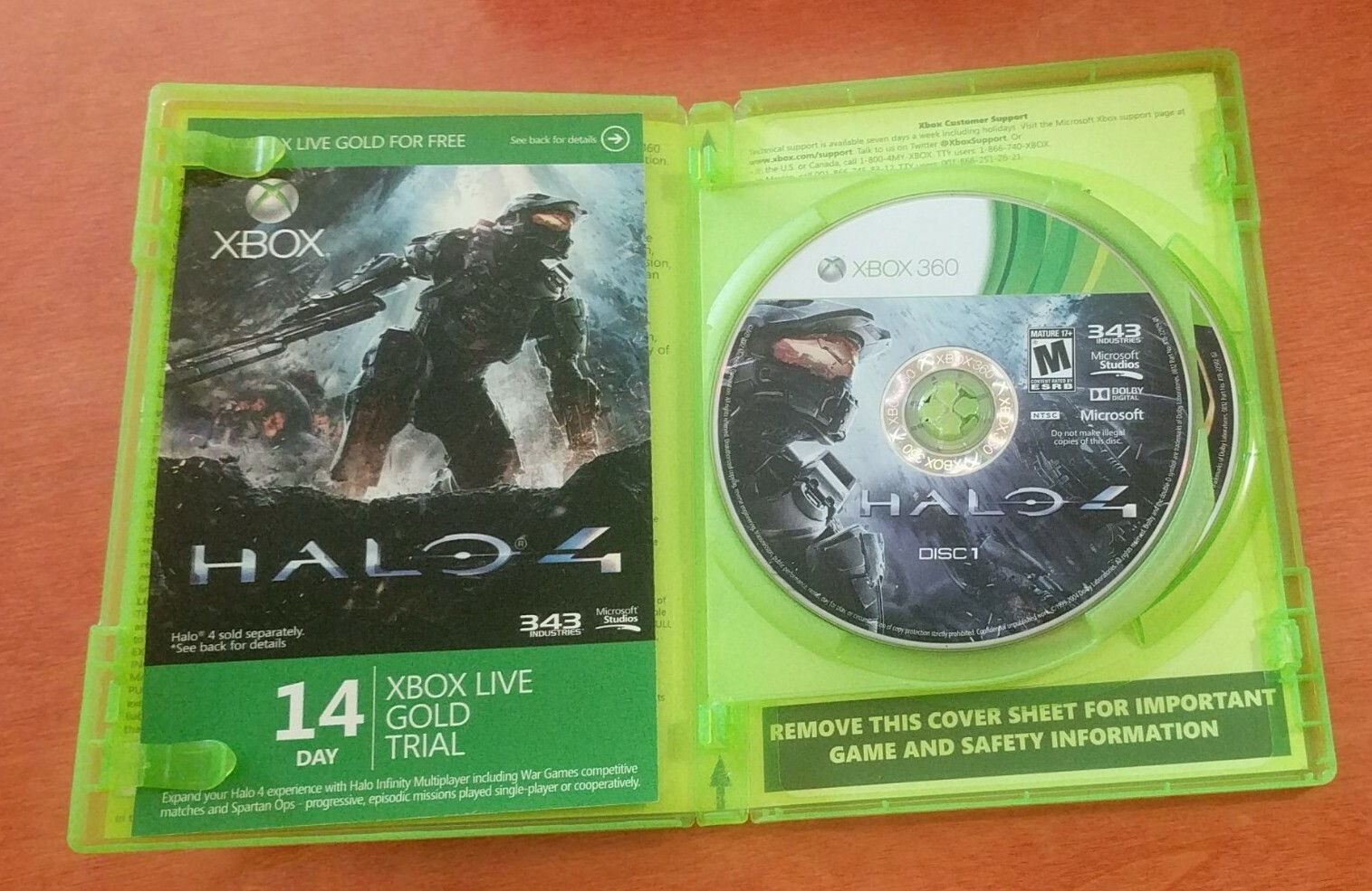 Halo 4 Microsoft Xbox 360 Studios 343 Industries Havok Dolby Digital Mature