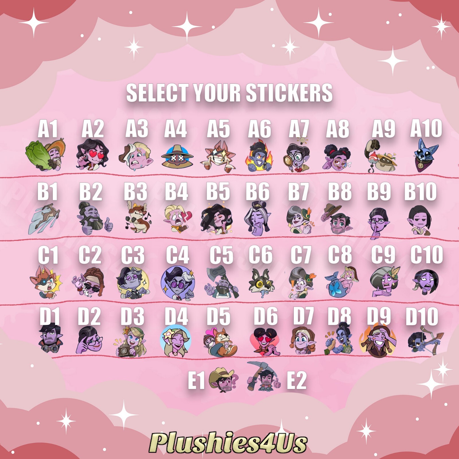 Palia Series 1 Stickers | Select your Stickers| Palia Stickers