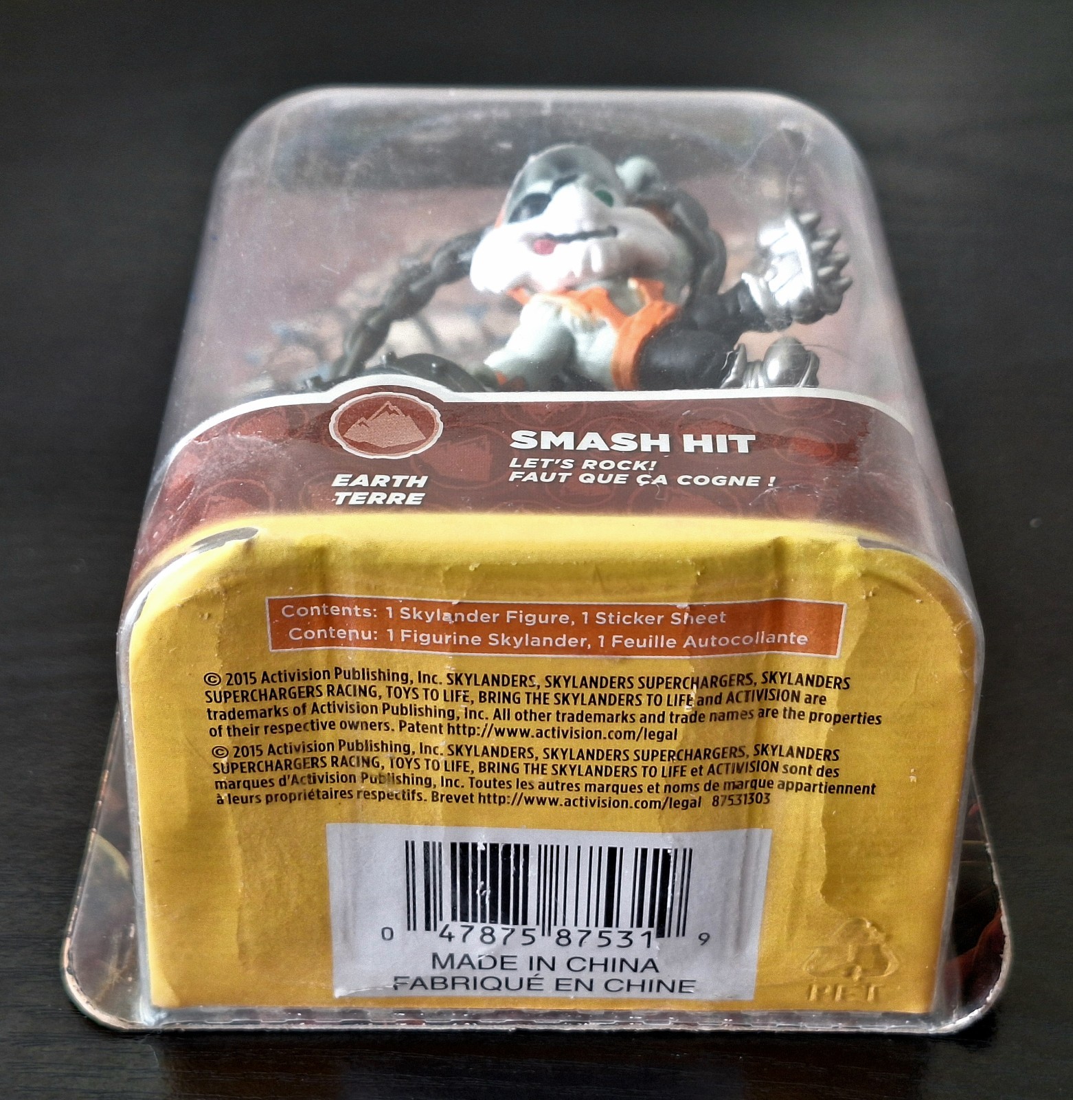 Skylanders SuperChargers Smash Hit Figure – New (Damaged Packaging)