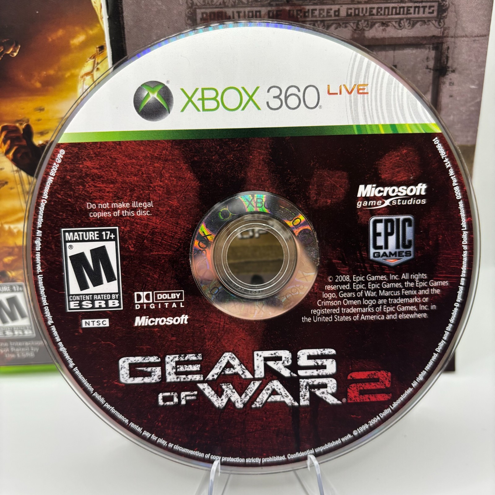 GEARS OF WAR 2 (Microsoft Xbox 360) Complete In Box CIB