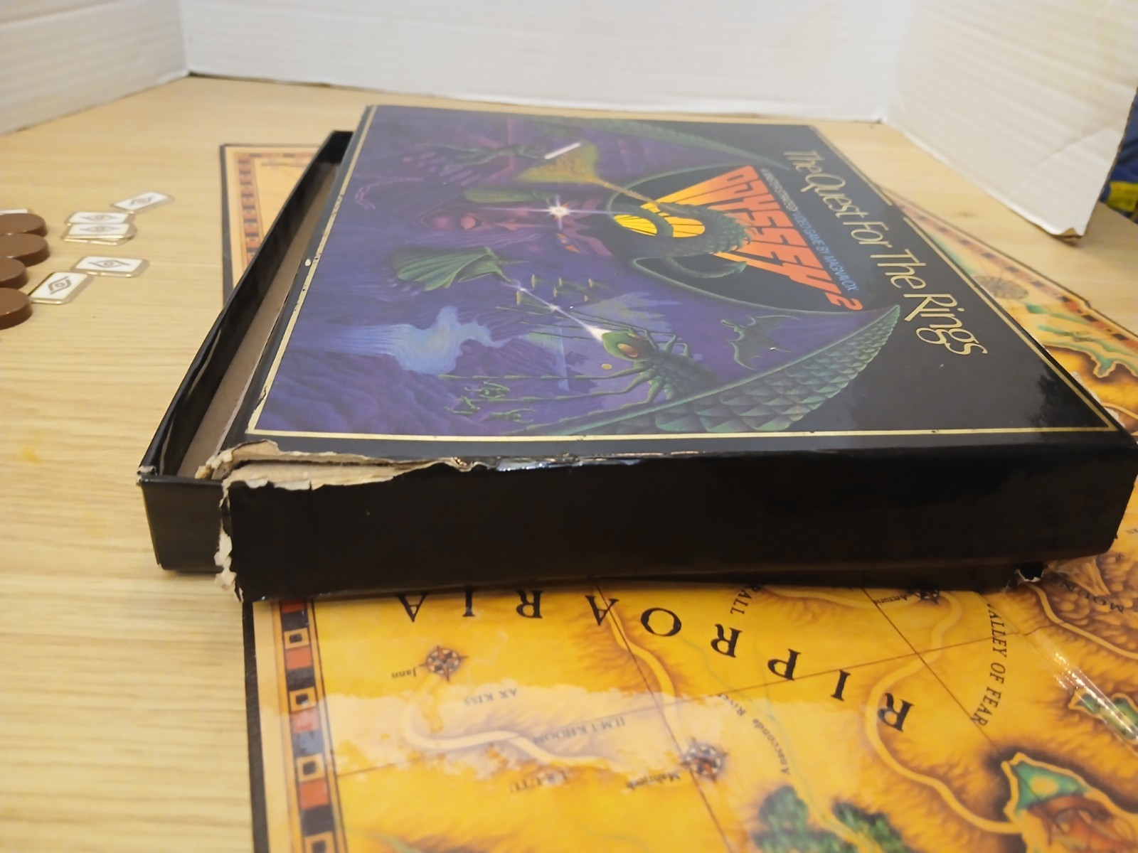 Odyssey 2 Magnavox Quest For The Rings Board Video Game INCOMPLETE