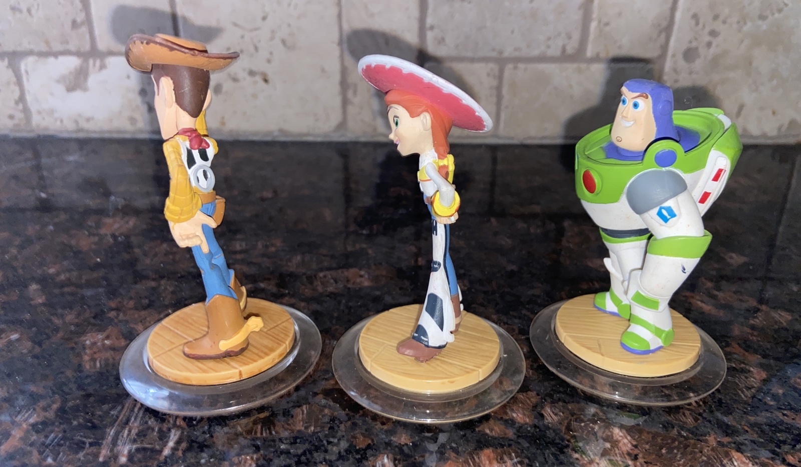 Disney Infinity Toy Story Lot of 3 Woody Buzz Lightyear Jessie Figures Set