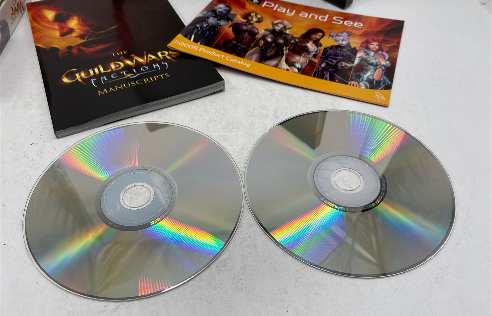 Guild Wars Factions PC CD-ROM Windows Video Game NCSOFT Arenanet COMPLETE