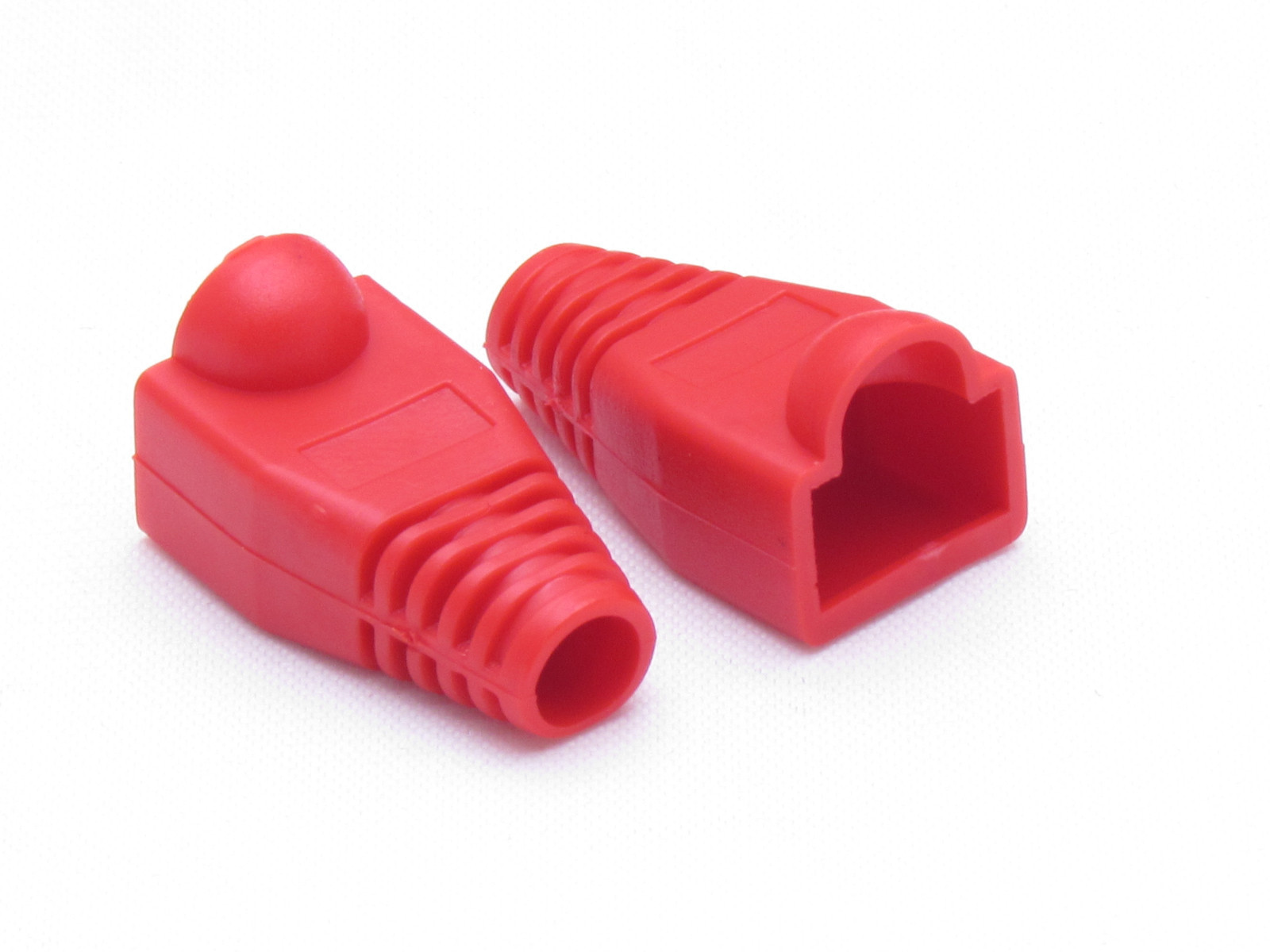Lot 50 x Red Plug End Cap Boot Cable CAT5 CAT5E CAT6 RJ45 8P8C Connector Modular