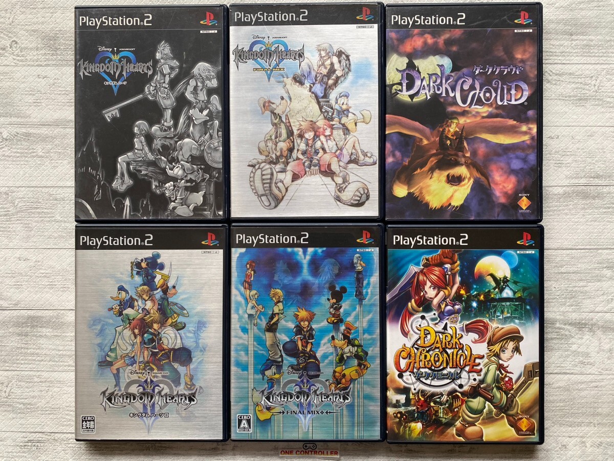 SONY PS2 Kingdom Hearts ⅠⅡ & Final Mix & Dark Cloud & Dark Chronicle from Japan
