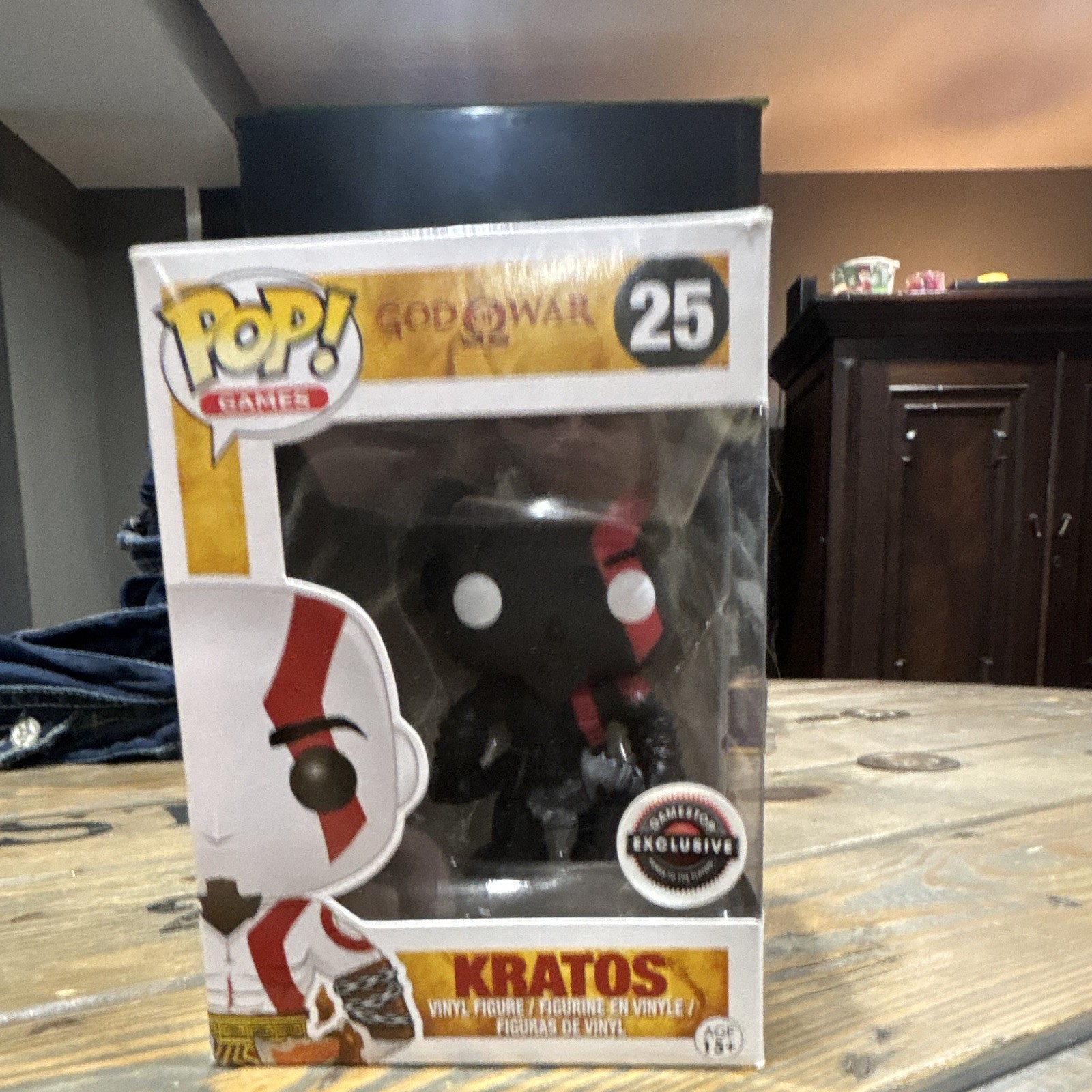 Funko Pop! Games God of War Kratos Vinyl Figure #25 Exclusive Boxed