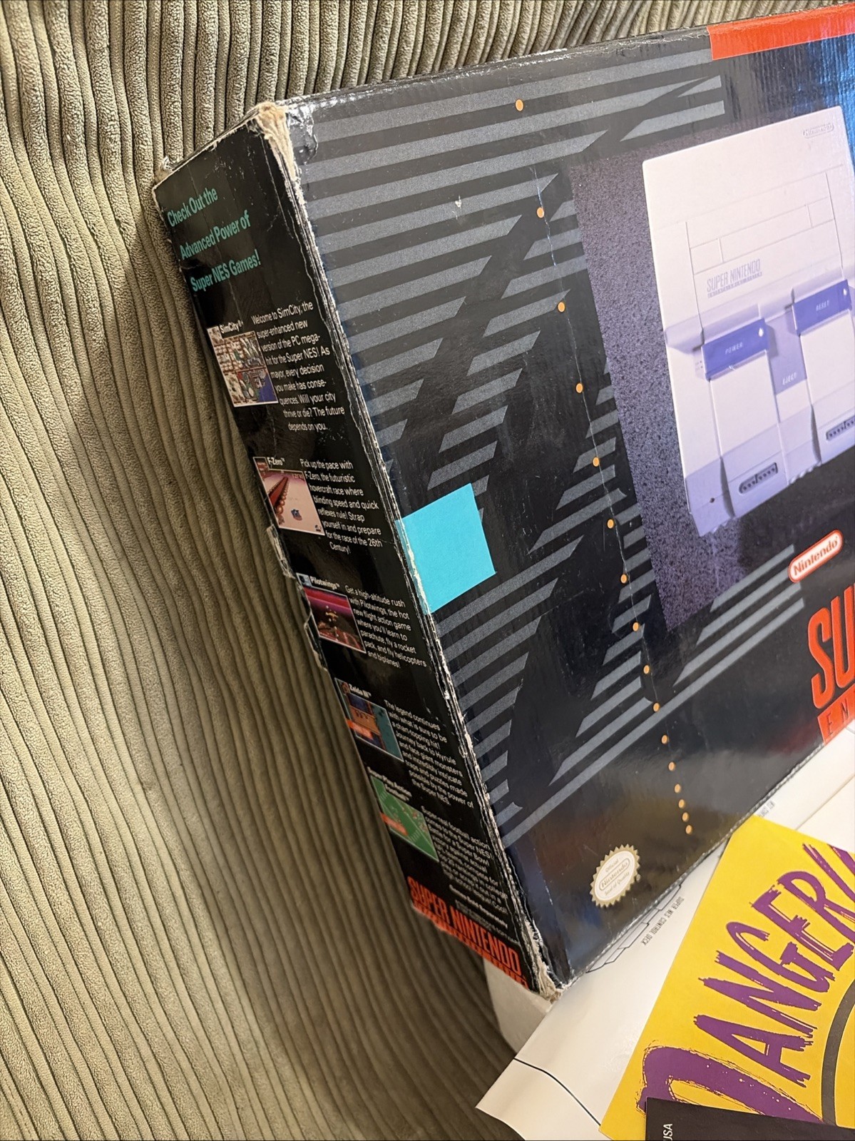 Super Nintendo Entertainment System- Super Set Box/Manual Only
