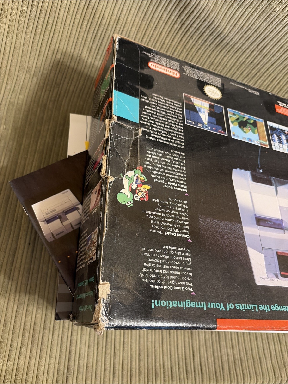 Super Nintendo Entertainment System- Super Set Box/Manual Only