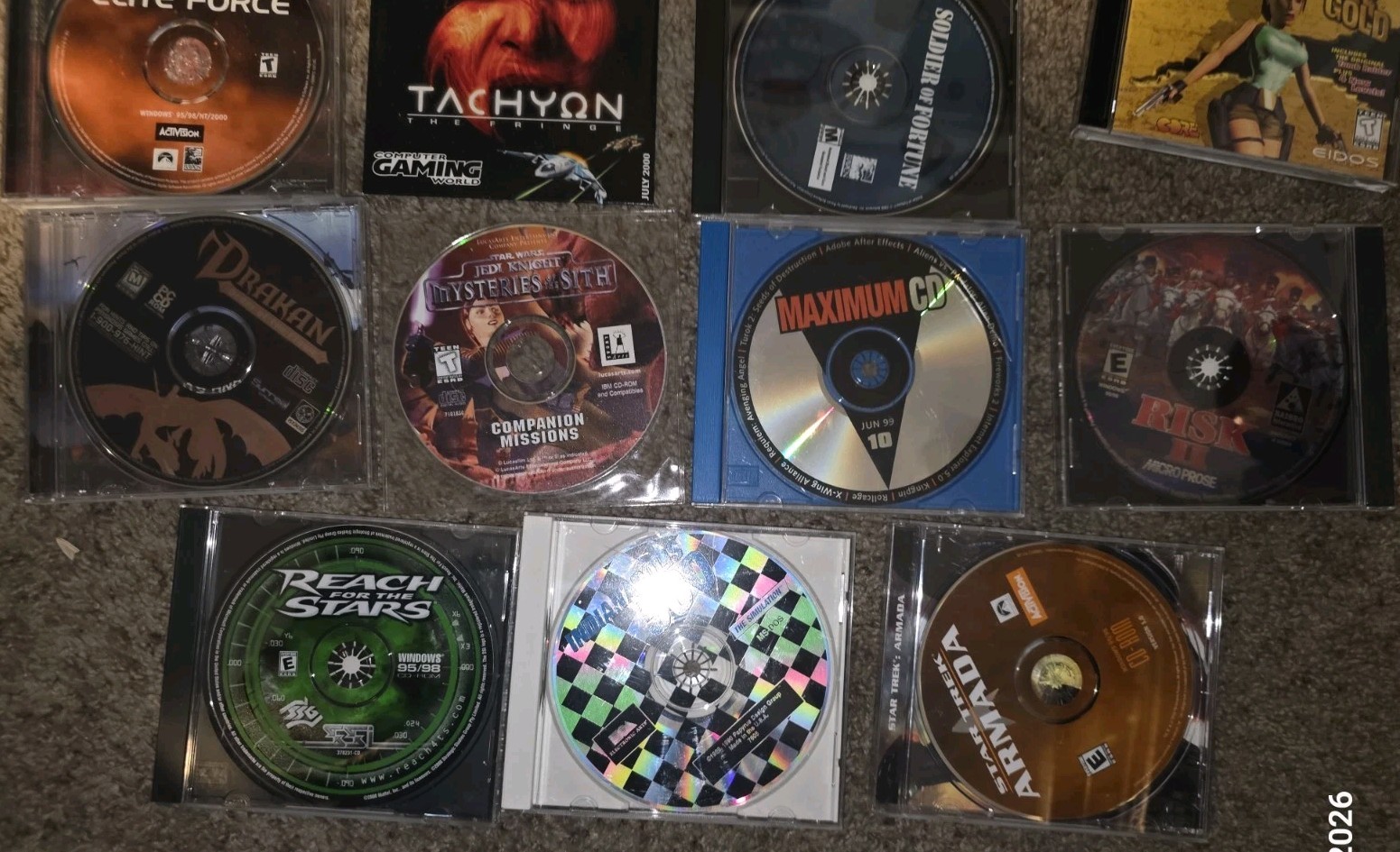 Lot Of 40 Vintage 1990s-EARLY 2000’S PC CD ROM Computer Video Games