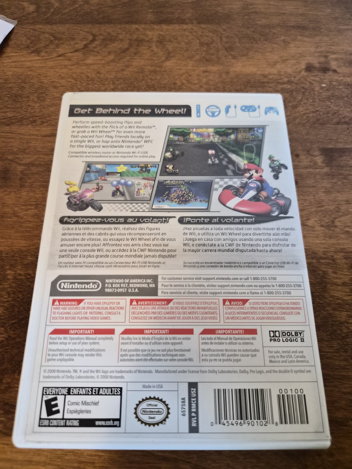 Mario Kart Wii with Cars Wheel Bundle – Tested Working