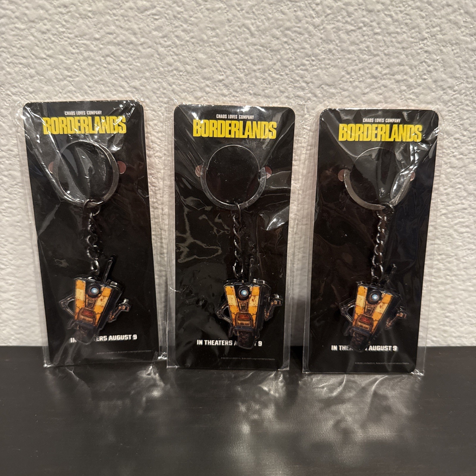 2024 SDCC Lot of 3 Borderlands Claptrap Keychain Moxxi’s Bar