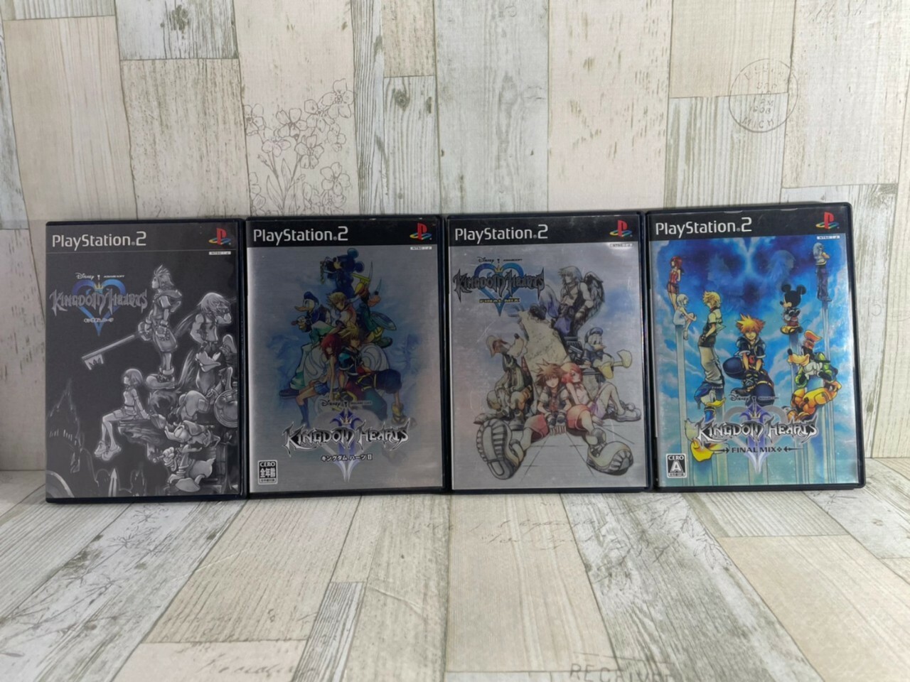 PS2 Kingdom Hearts Set of 4 Japanese Version – Square Enix – USED Games – F/S