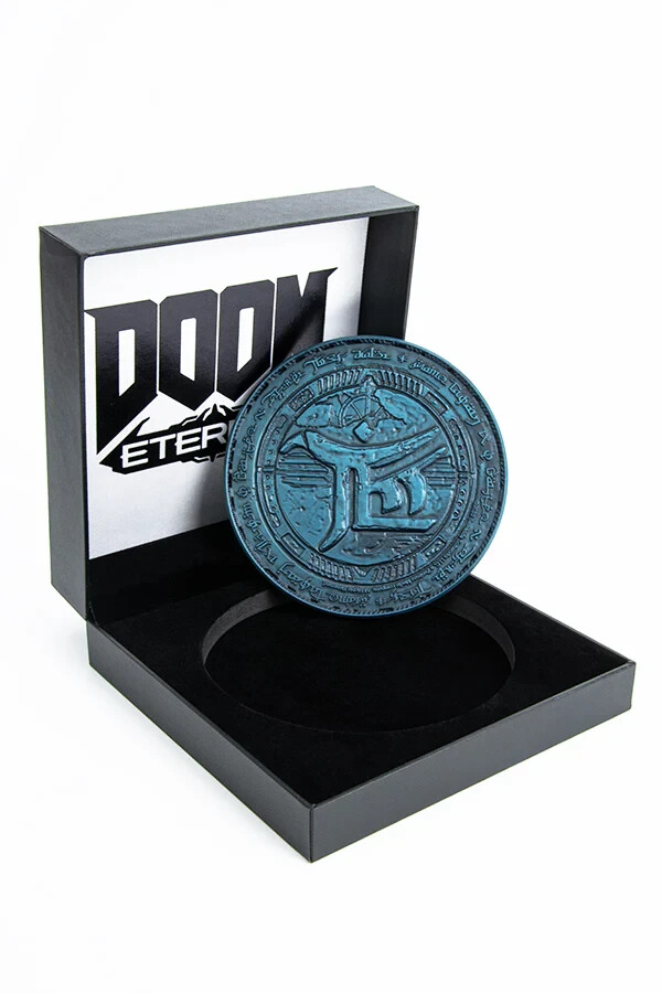 Doom Eternal Hell Priest Challenge Large Coin 4.5″ Inches Across – Bethesda