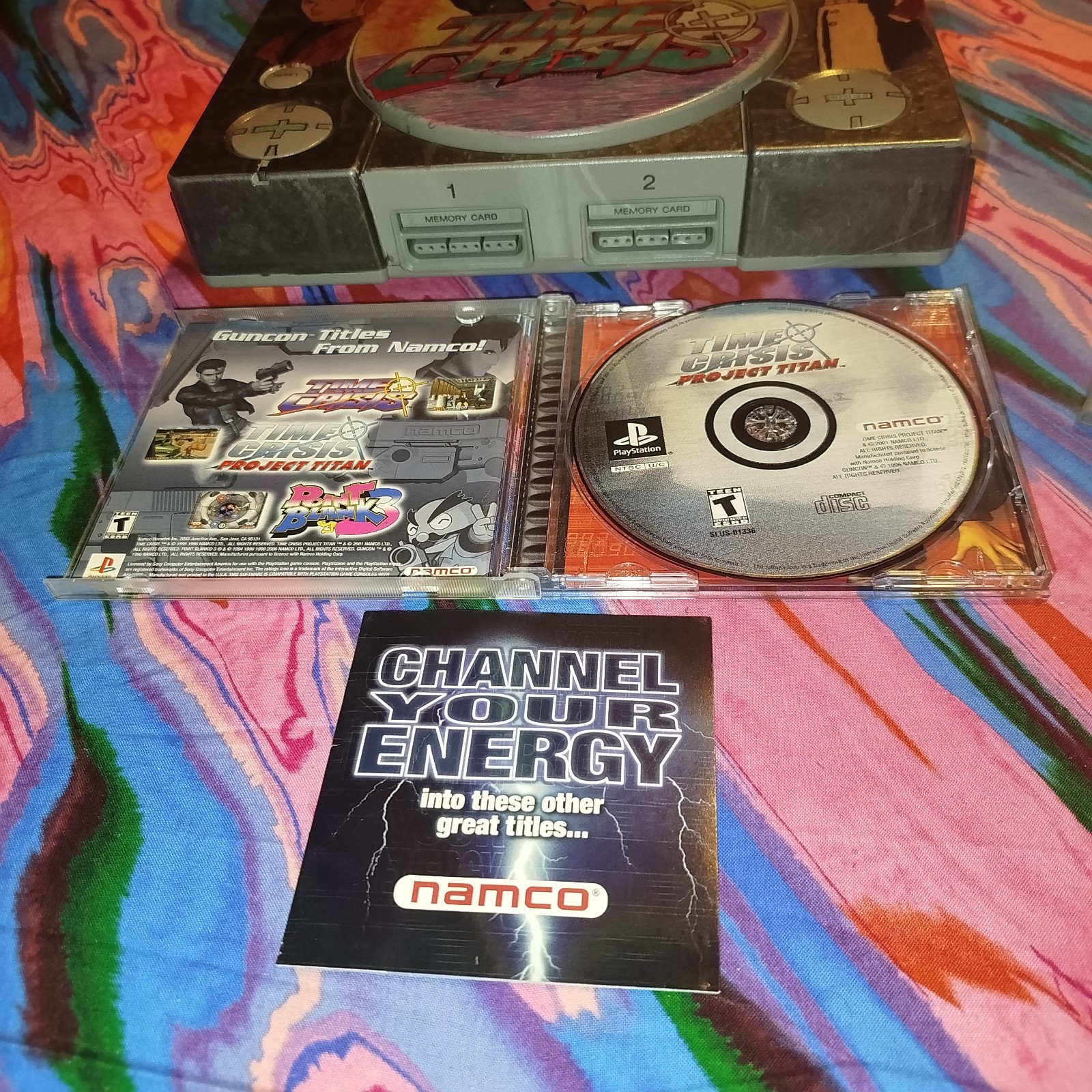 CUSTOM Time Crisis Project Titan PS1 Bundle Console + Namco GunCon + Controller