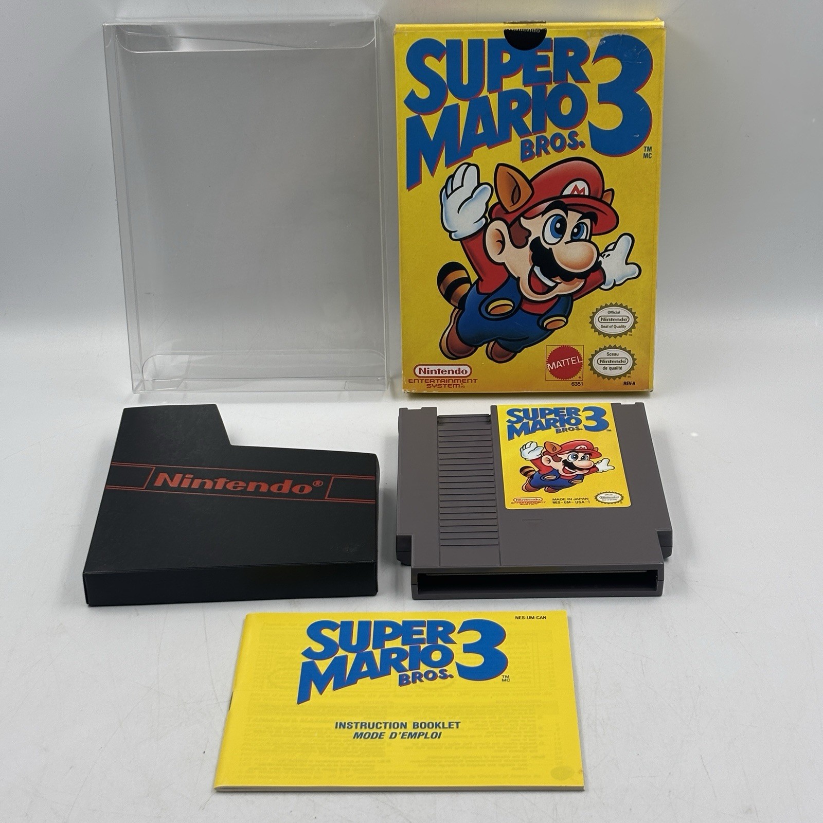 Super Mario Bros 3 RARE Canadian Version Oval Seal Nintendo NES CIB Near Mint