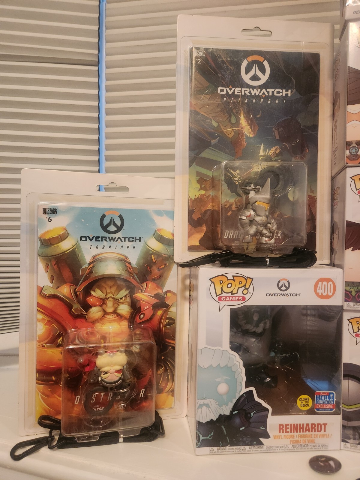 Lot Of 29 Official Blizzard Overwatch Collectables Funko Pop Figpin Keychain Pin
