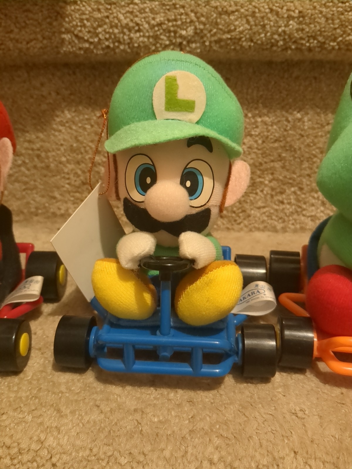 RARE 1993 Takara Super Mario Kart Yoshi Bowser Luigi Koopa Troopa Peach Plush