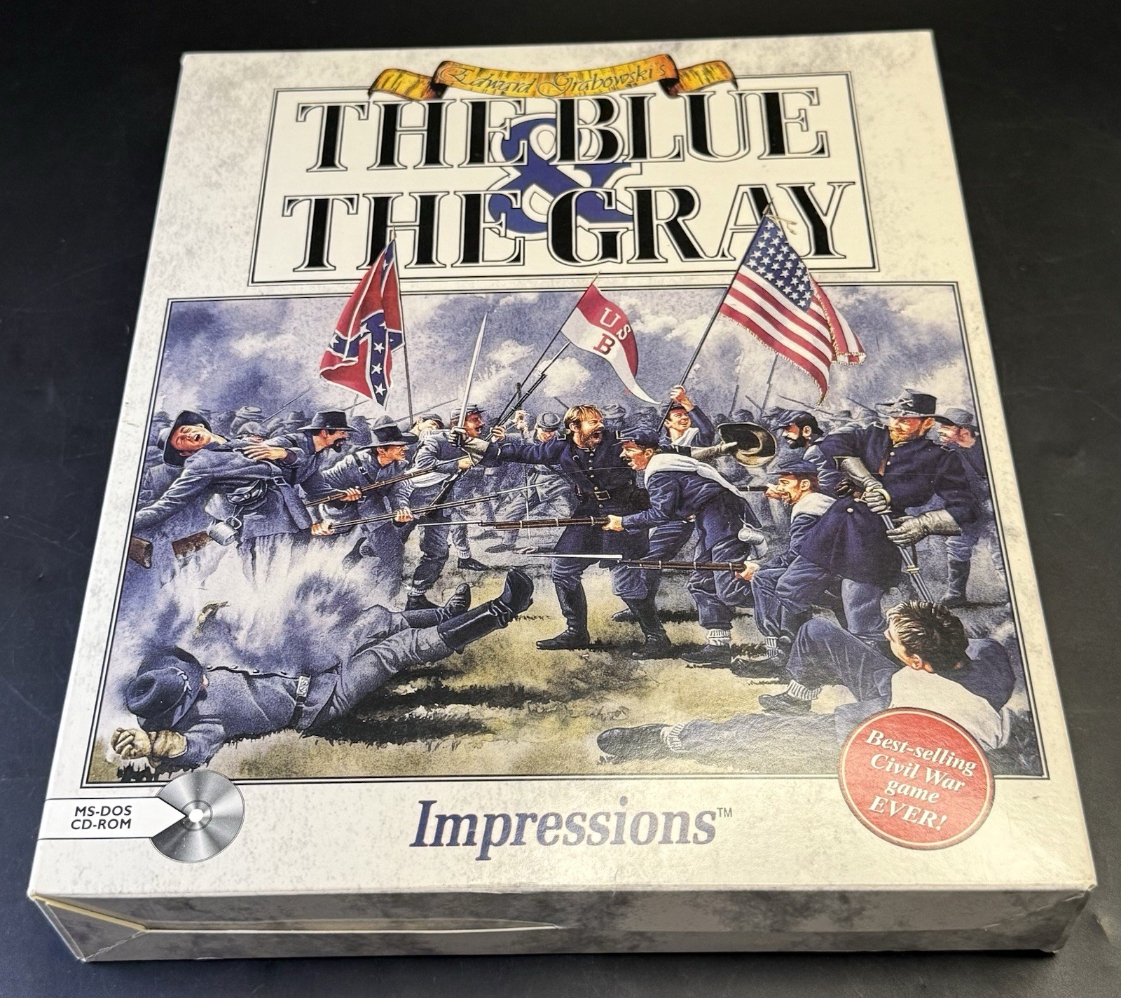 The Blue & the Gray Civil War Simulator PC Big Box Game -1993, MS-DOS, VL08