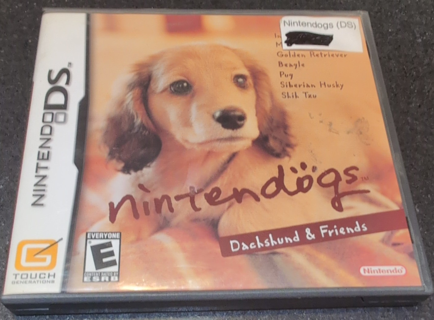 Nintendogs Dachshund & Friends Nintendo DS Game & Original Case Tested Works