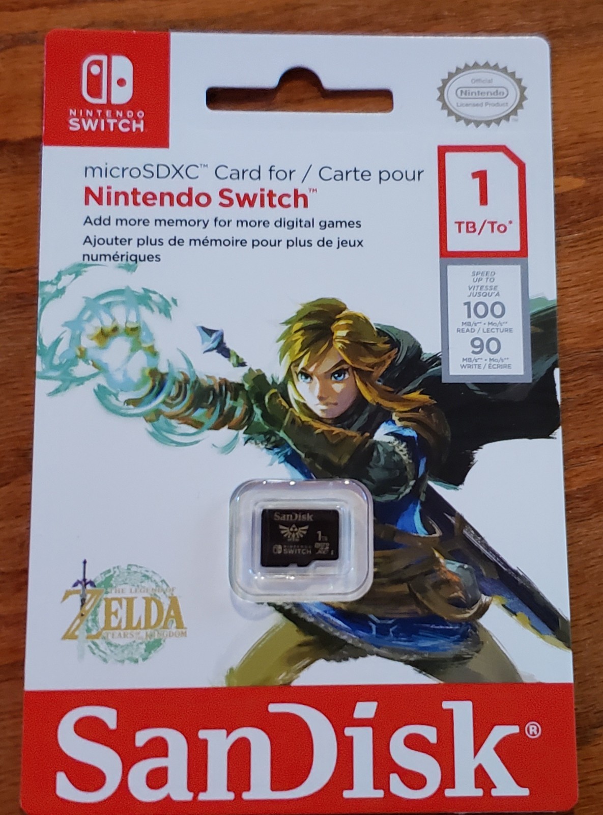 SanDisk 1TB microSDXC Memory Card for Nintendo Switch Zelda Edition micro SDXC
