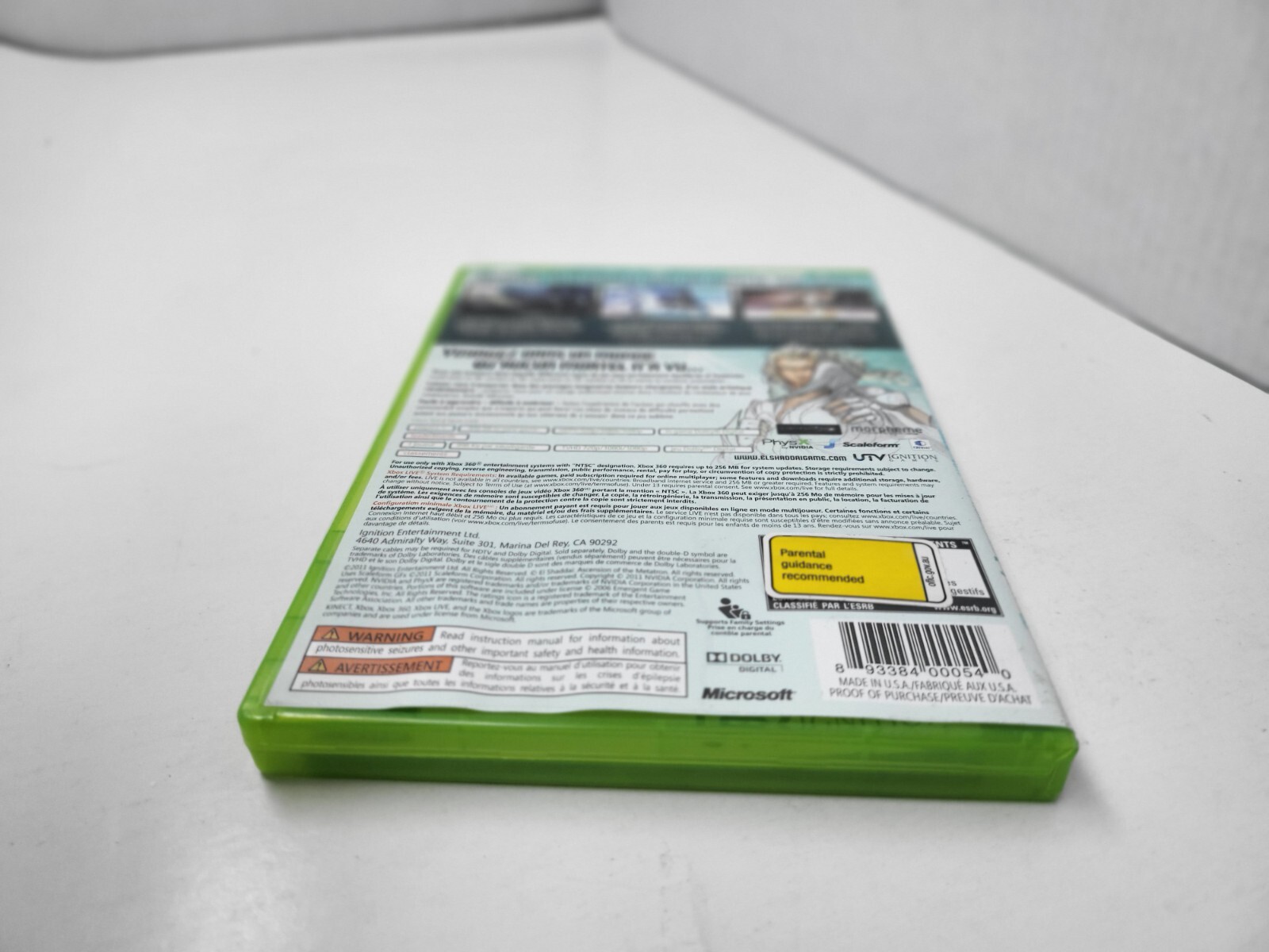 MINT EL SHADDAI RPG AWESOME ROLE PLAYING GAME FOR XBOX 360 MINT ##