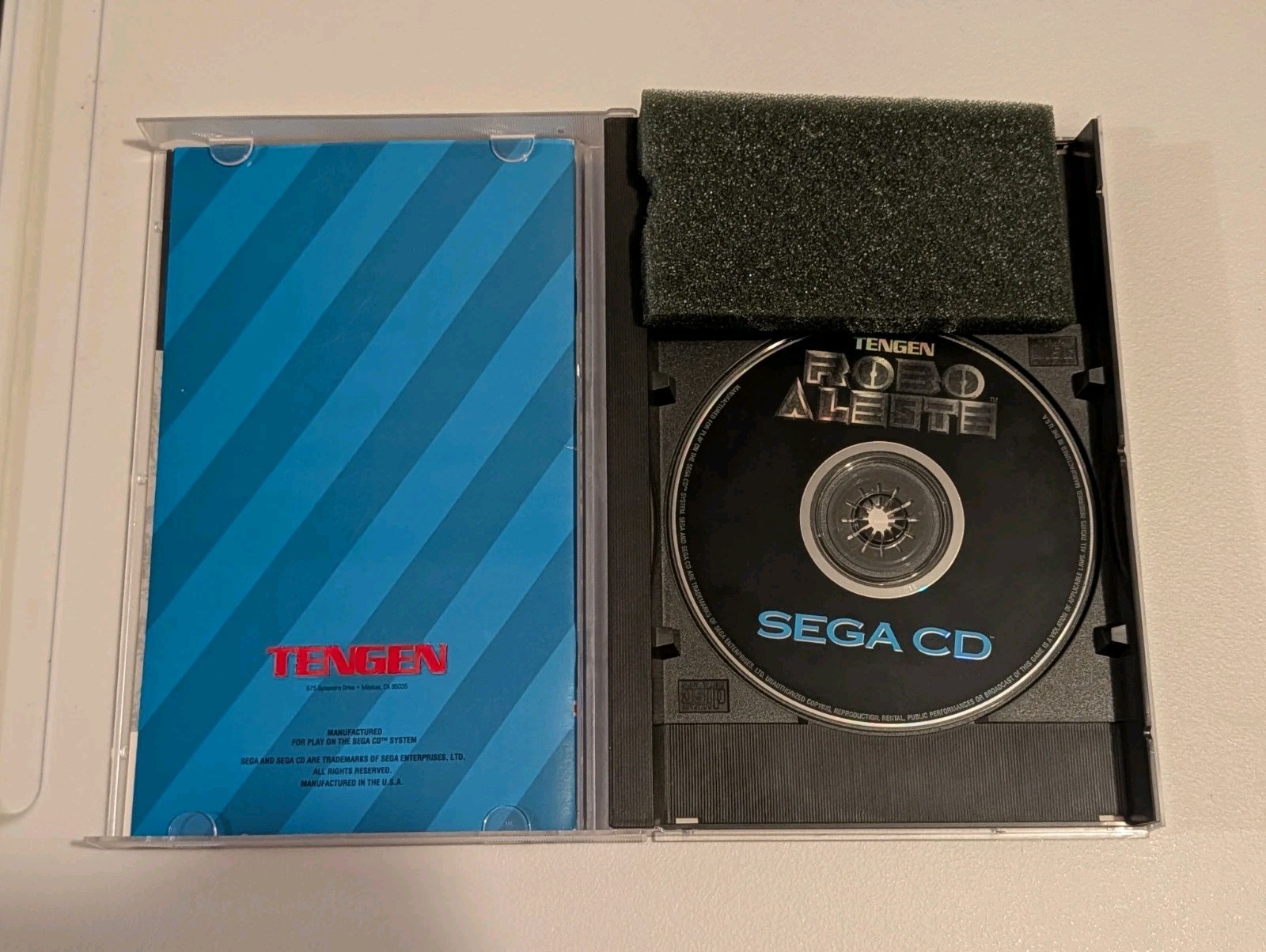 Robo Aleste (SEGA CD) Complete In Box CIB Very Good Condition Reg Card Intact