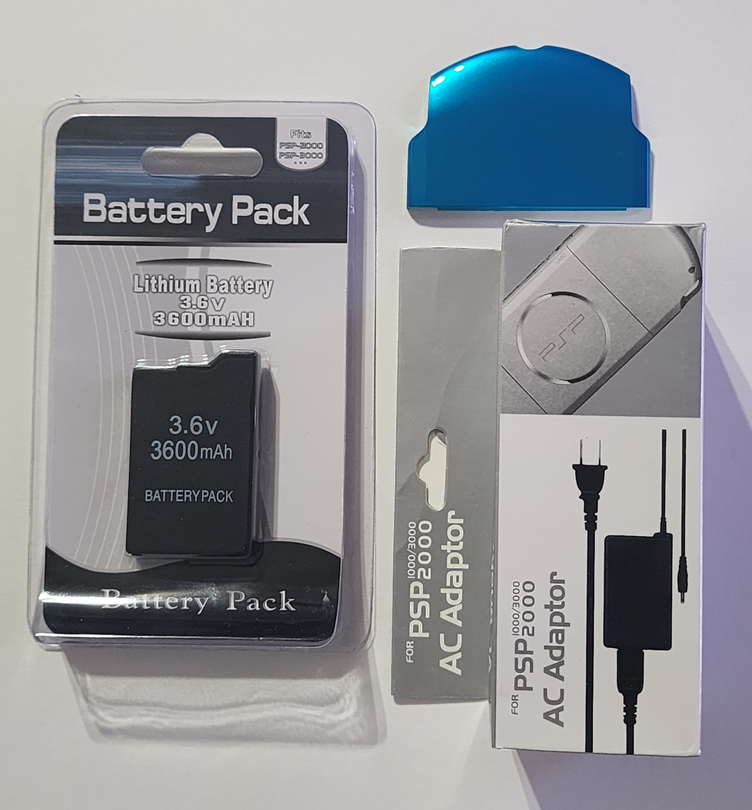 3600mAh Replacement Battery W/ Charger And Battery Cover For Sony PSP 3000