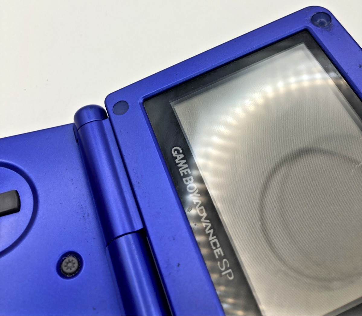 Nintendo Game Boy Advance SP Cobalt Blue Handheld System AGS-001 For Parts GBA