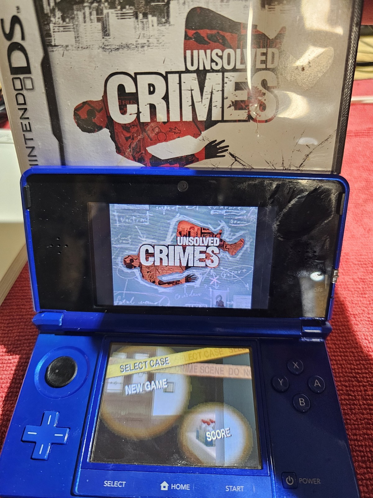 Nintendo 3DS CTR-001(USA) Blue NTSC-U/C W/Car Charger Included & 2GB M/card