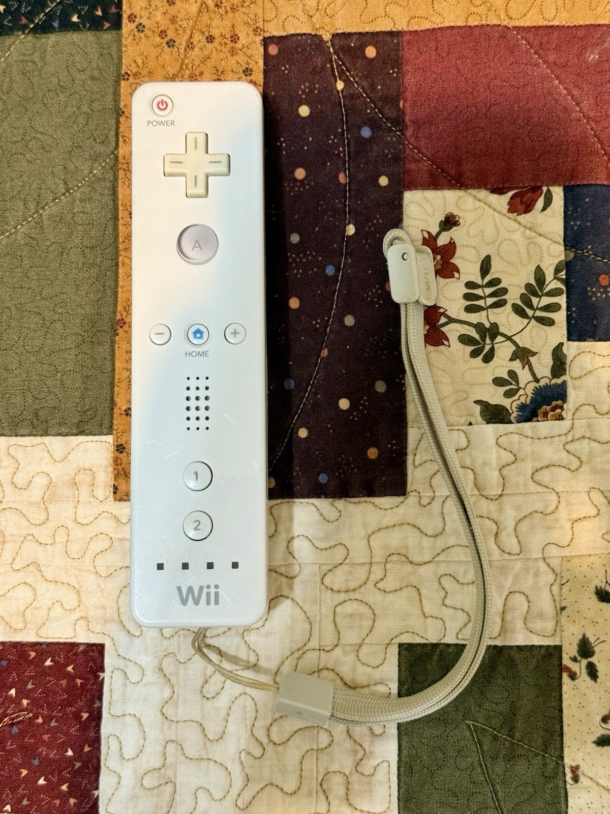 Nintendo Wii Remote Controller White, OEM RVL-003 with Strap