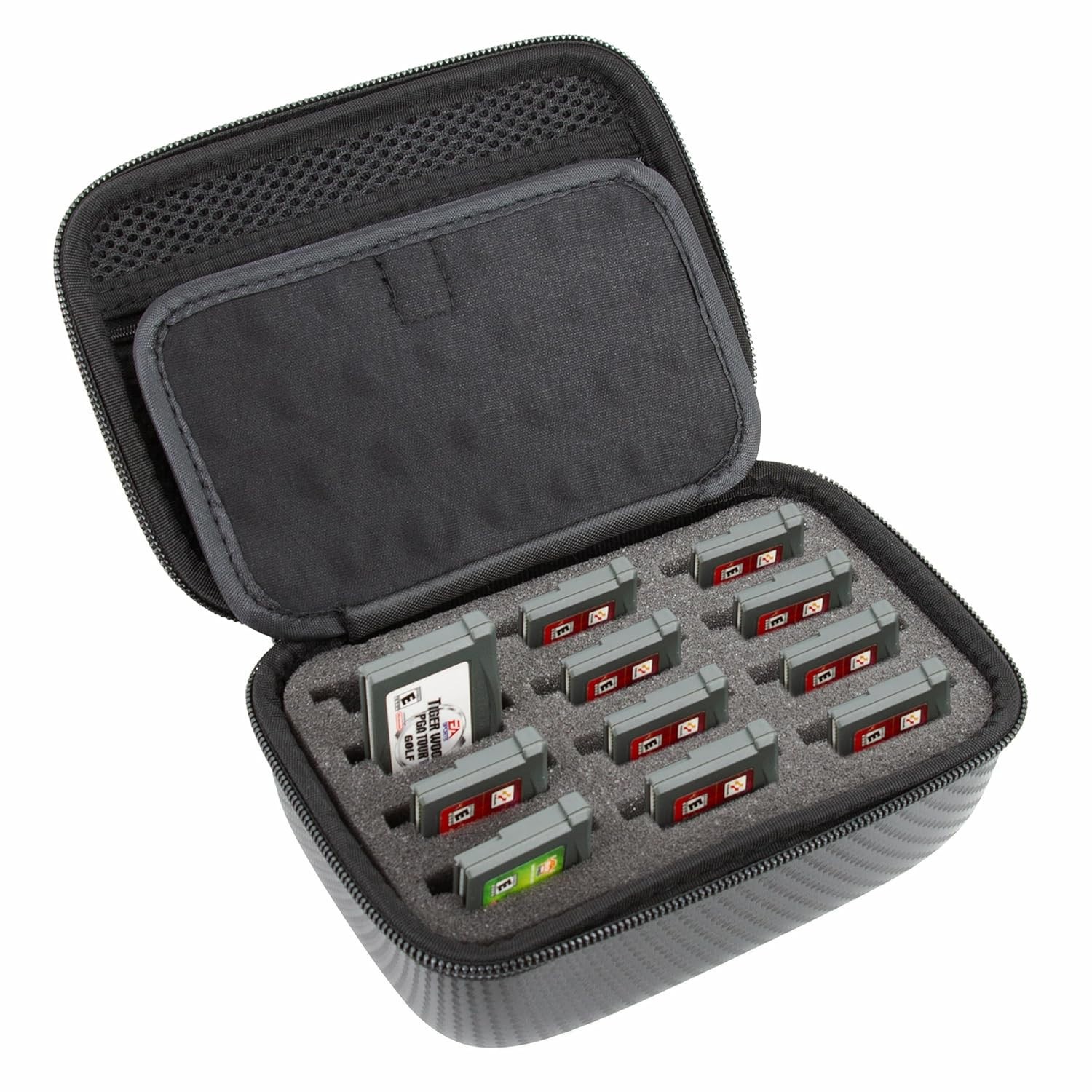 CASEMATIX GBA Game Case Holds 12 Game Boy Advance Cartridges – Travel Storage