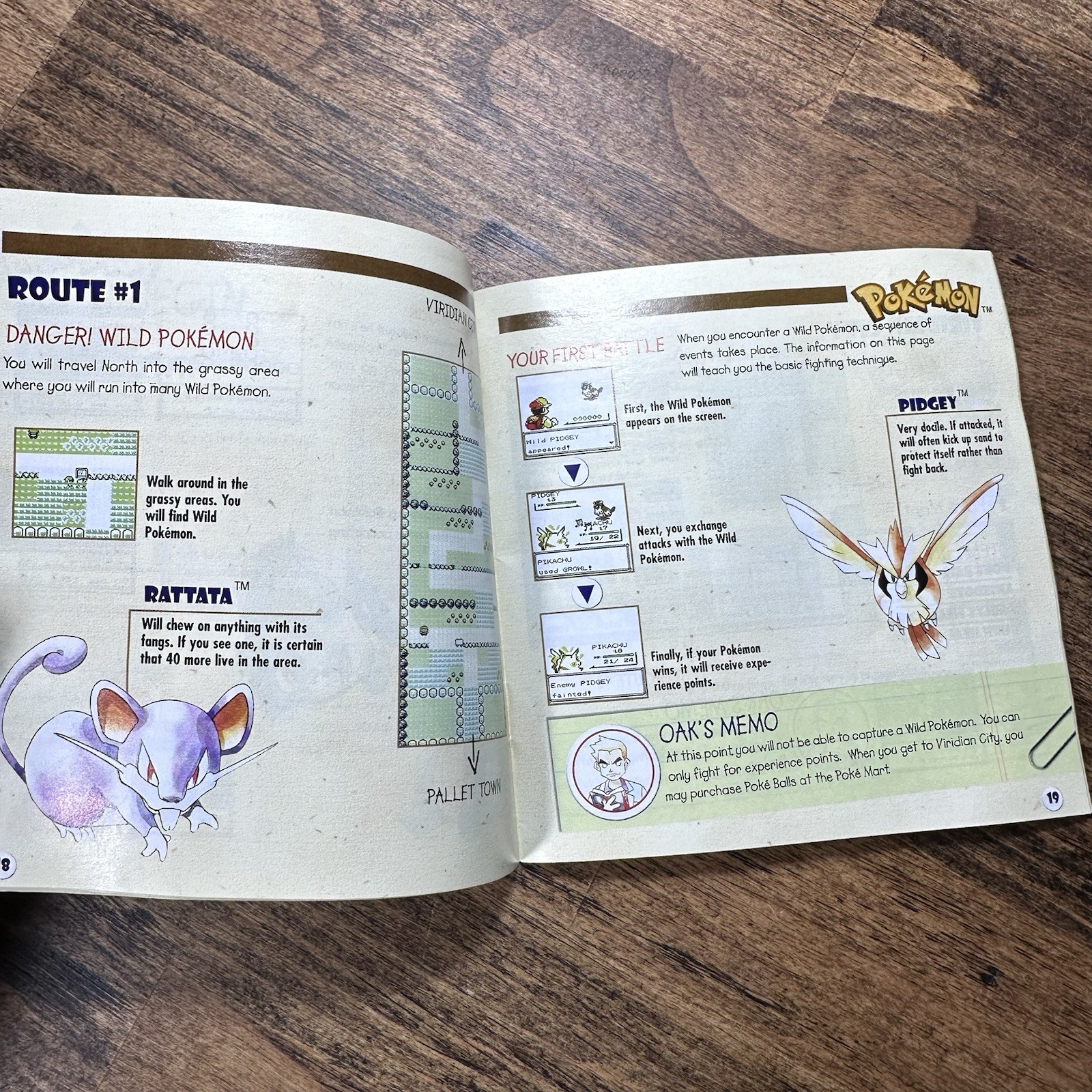 Pokemon Yellow Manual Only Trainer’s Guide Gameboy