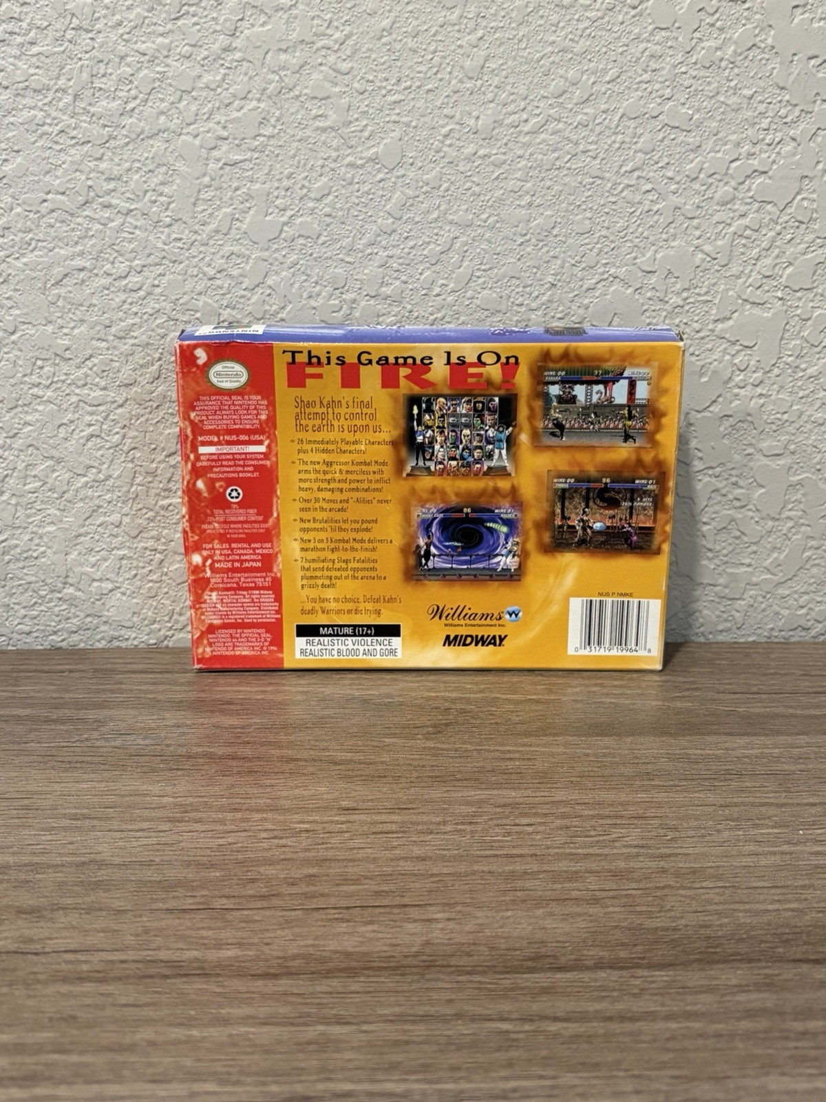 Mortal Kombat Trilogy N64 Authentic CIB Original Box W/ Manual Cleaned & Tested