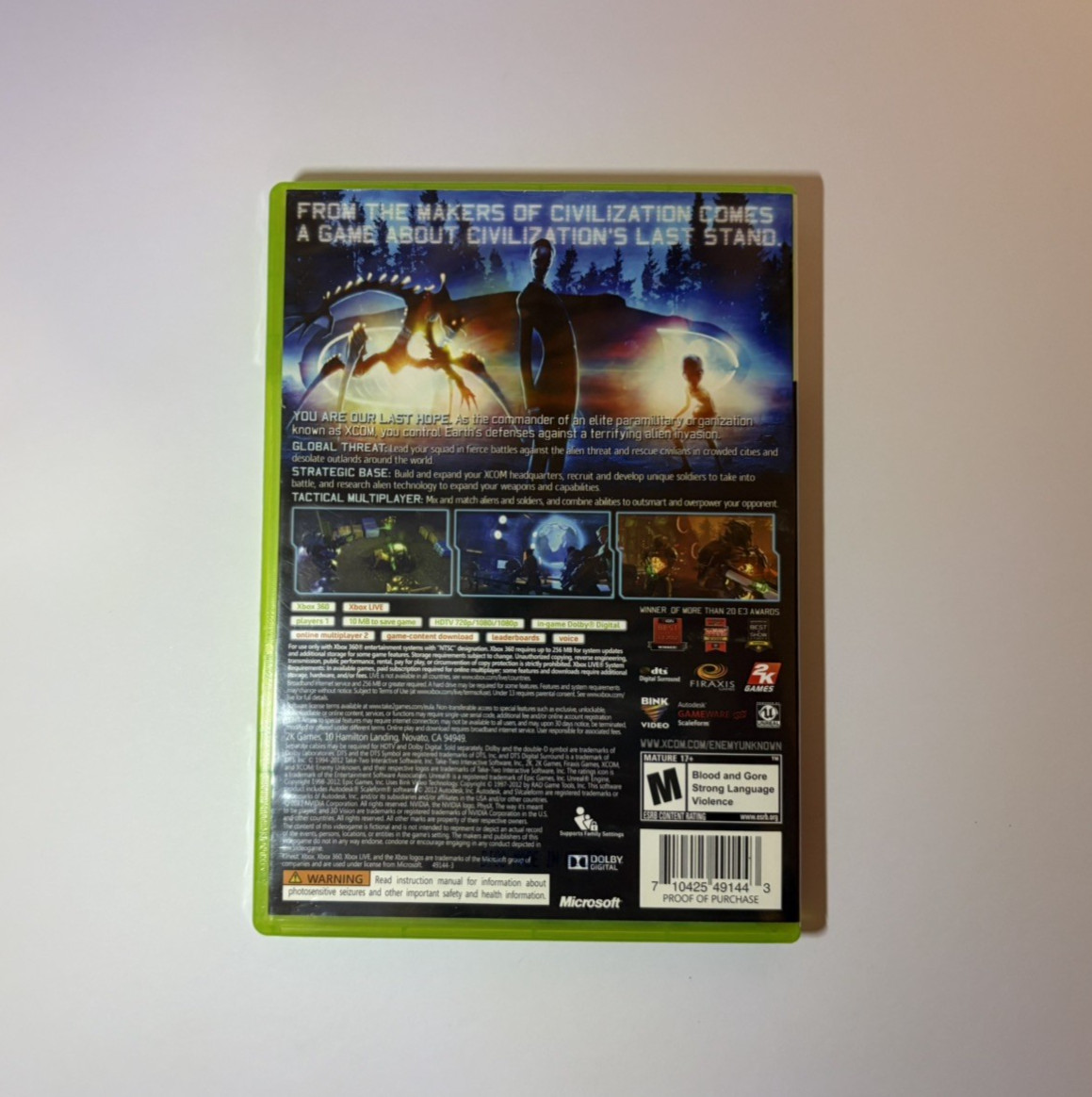 Xcom Enemy Unknown CIB TESTED AND WORKS!! – Microsoft Xbox 360