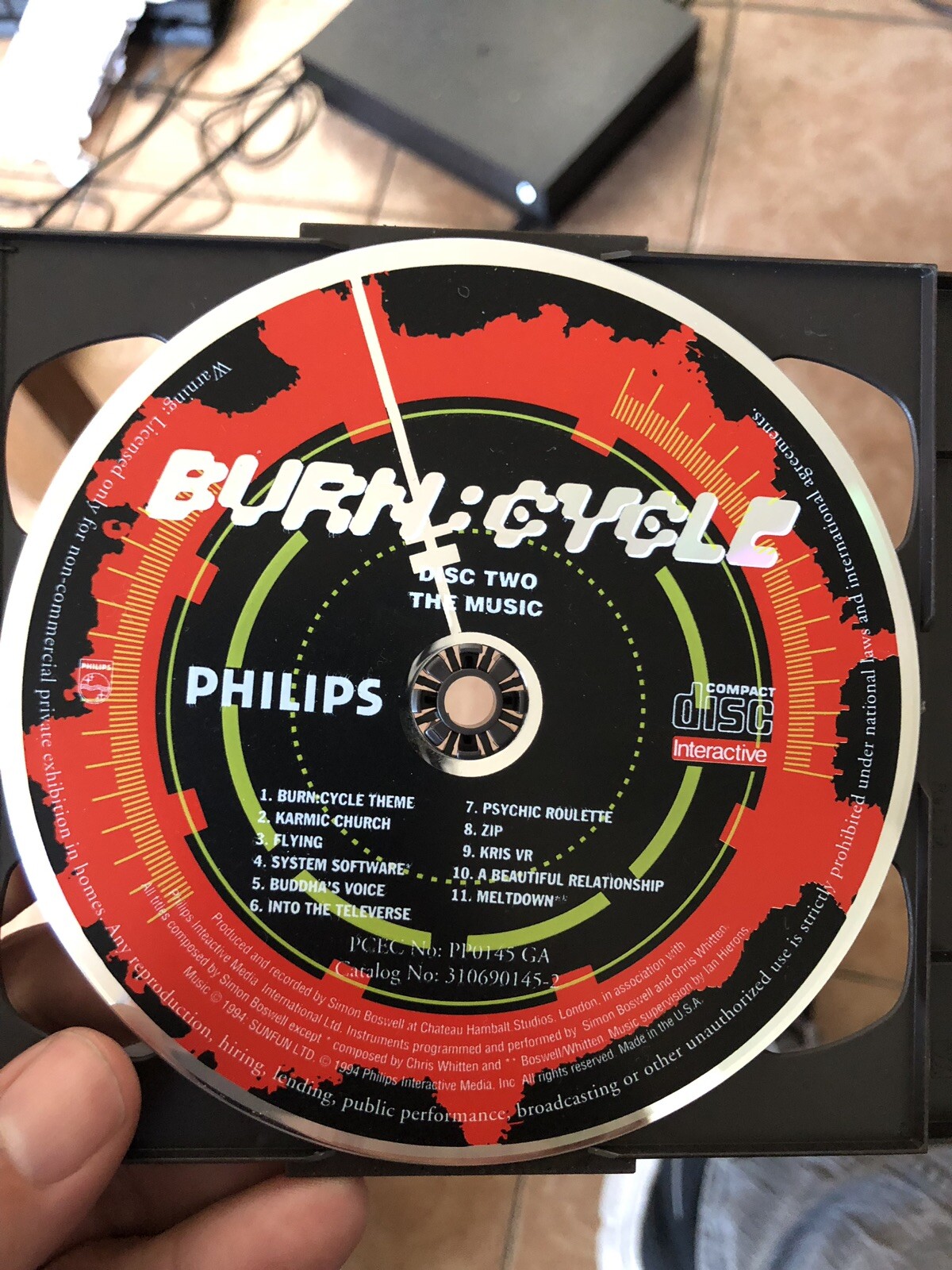 Burn:Cycle (Philips CD-i, 1994) *Both Discs are Nice* No Manual